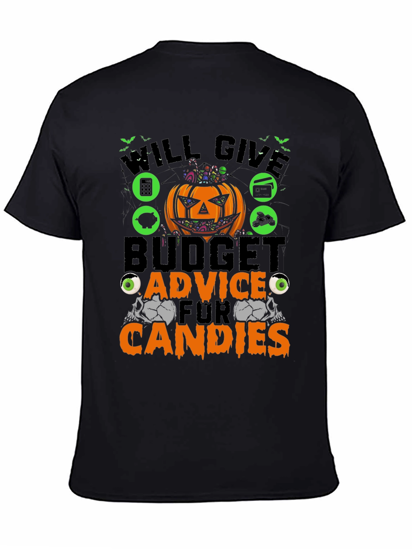 Budget Advice for Candies Halloween Black T-Shirt