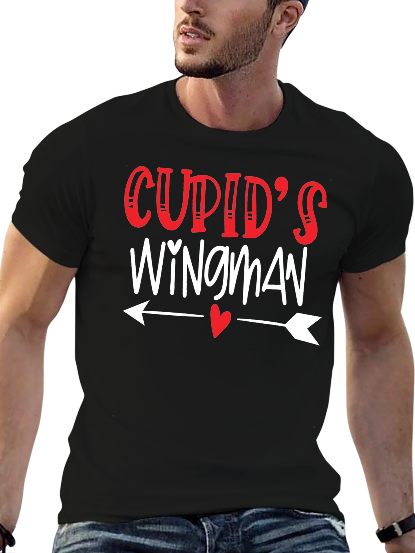 Cupids Wingman Valentines Day T-Shirt