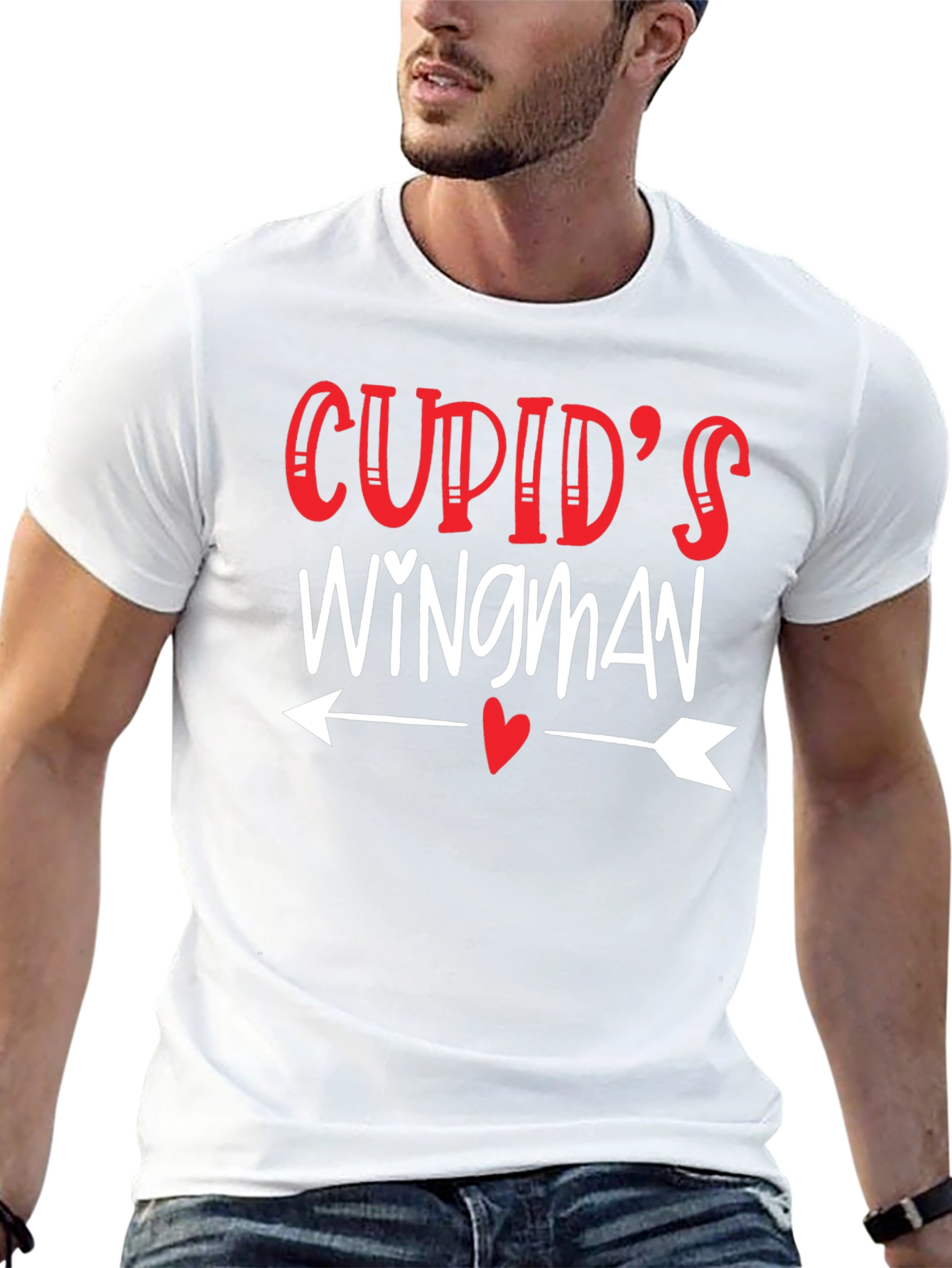 Cupids Wingman Valentines Day T-Shirt