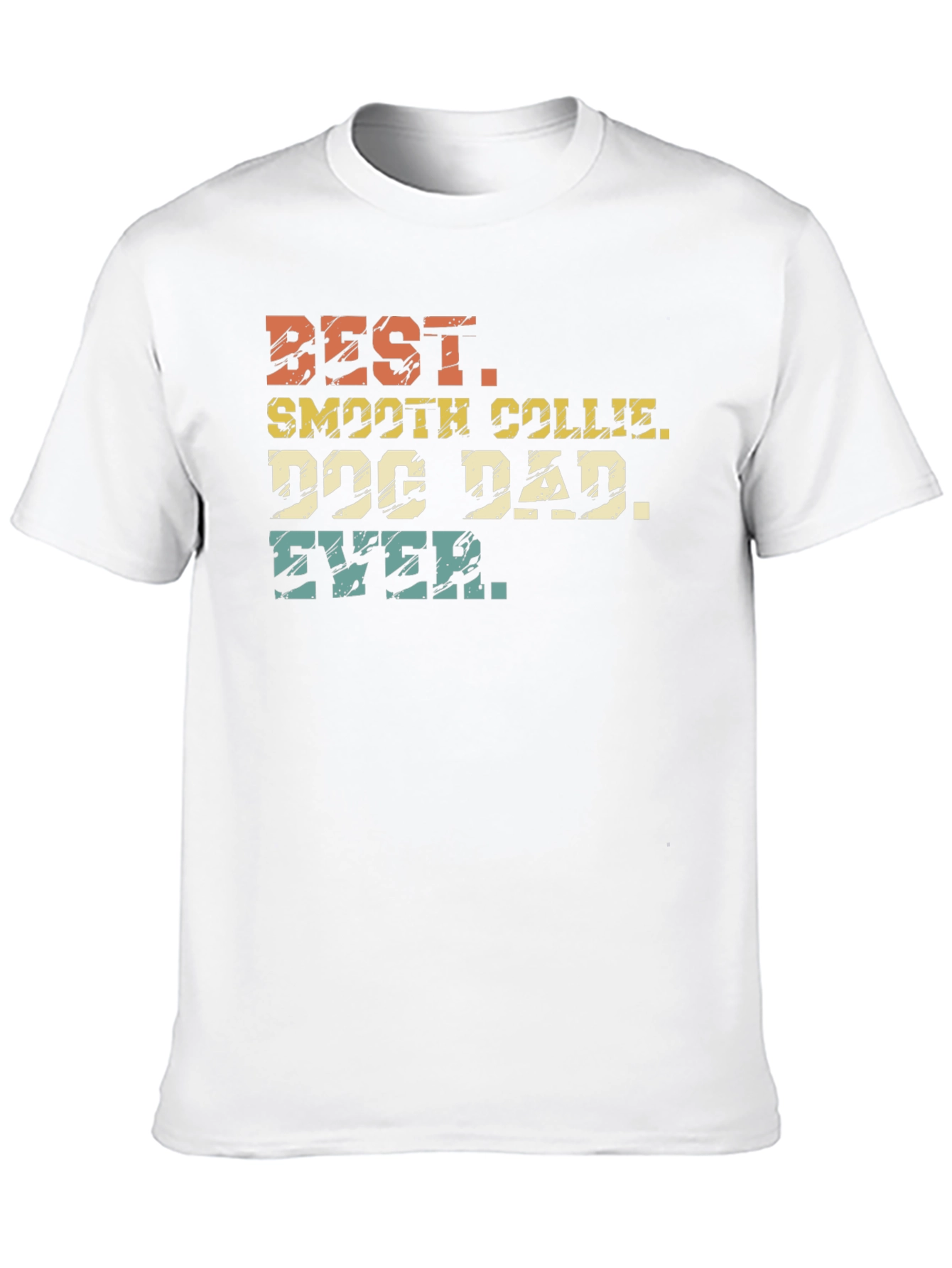 Best Smooth Collie Dog Dad Ever Black T-Shirt