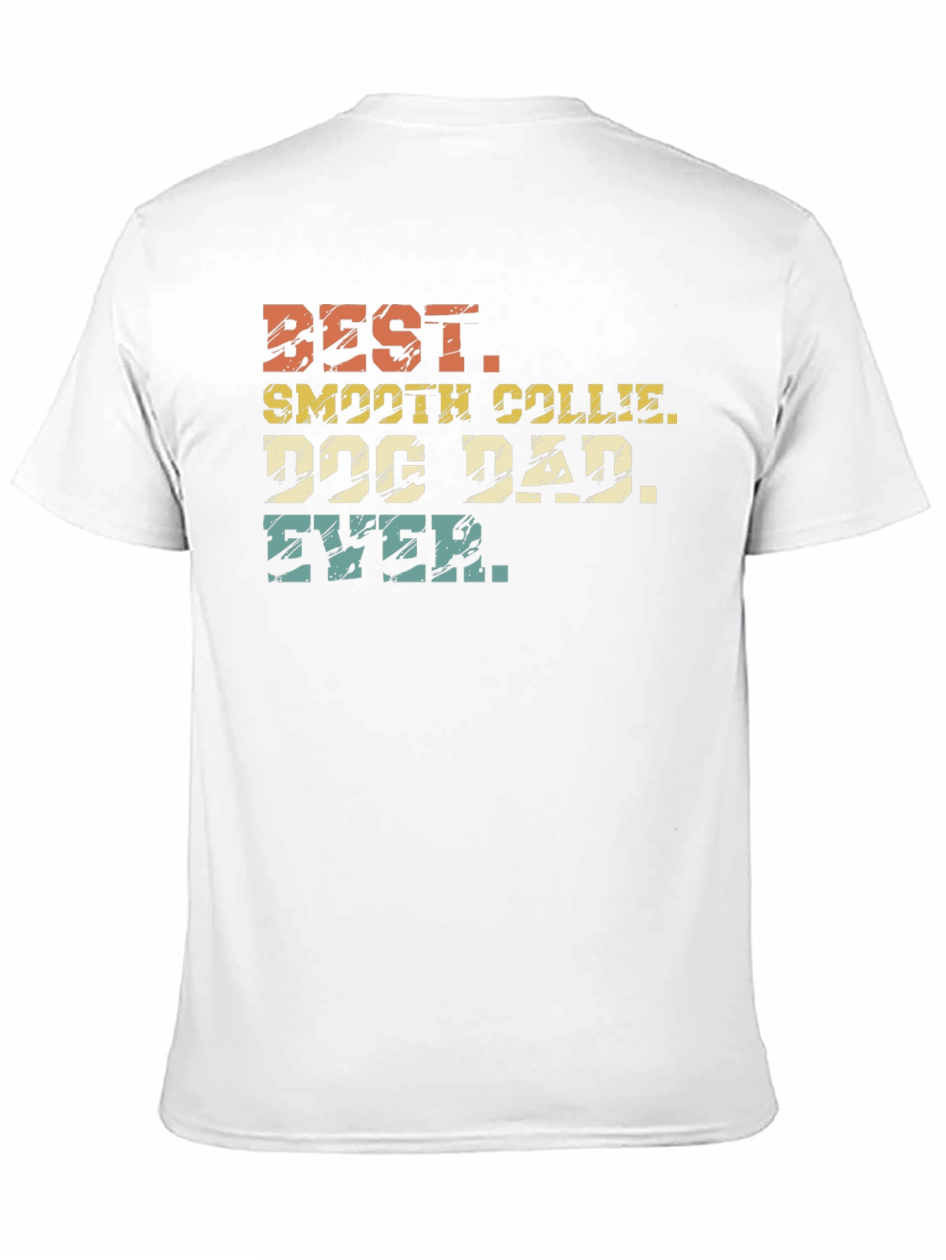 Best Smooth Collie Dog Dad Ever Black T-Shirt