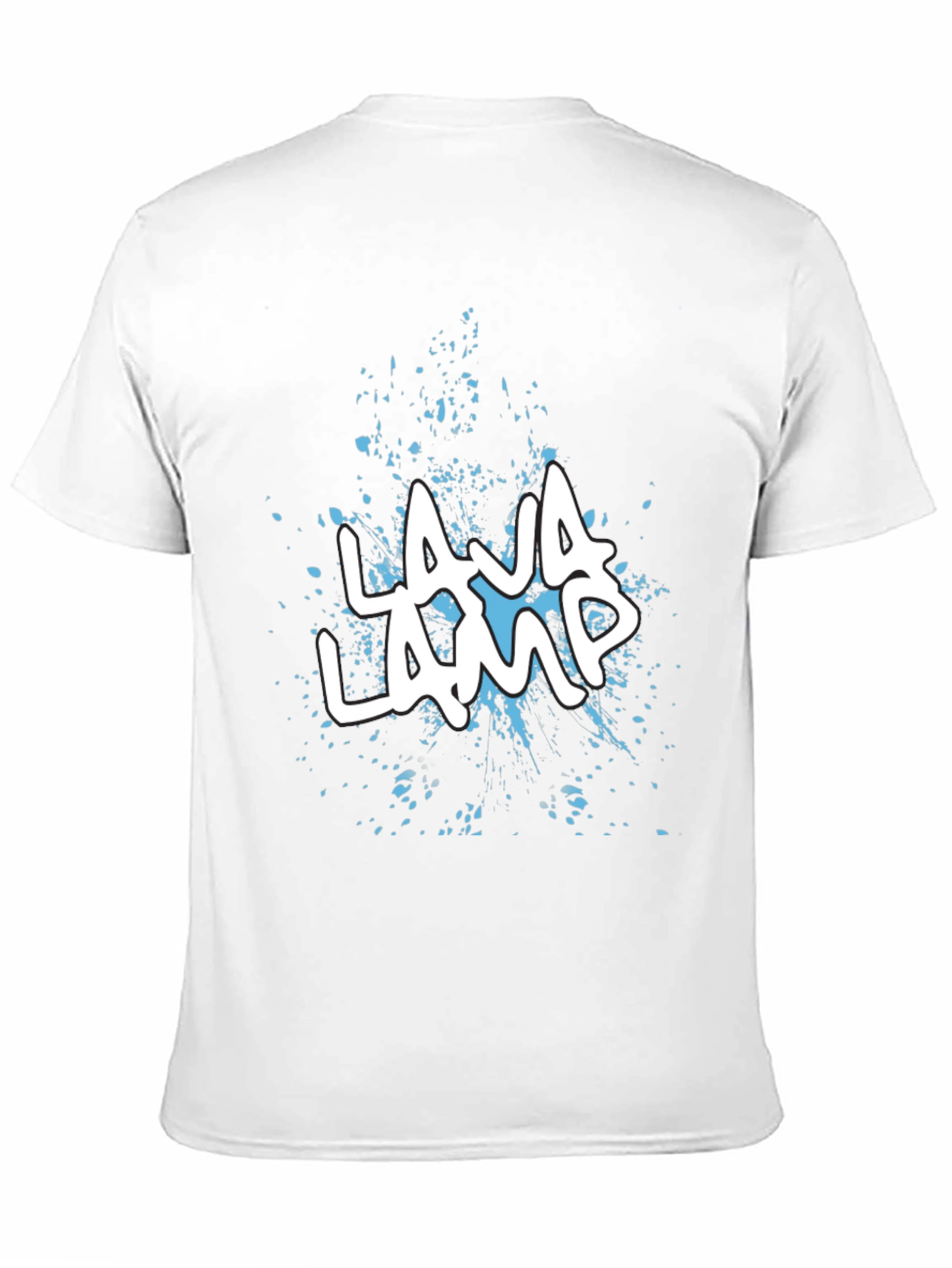 Lava Lamp Graphic Print Black T-Shirt