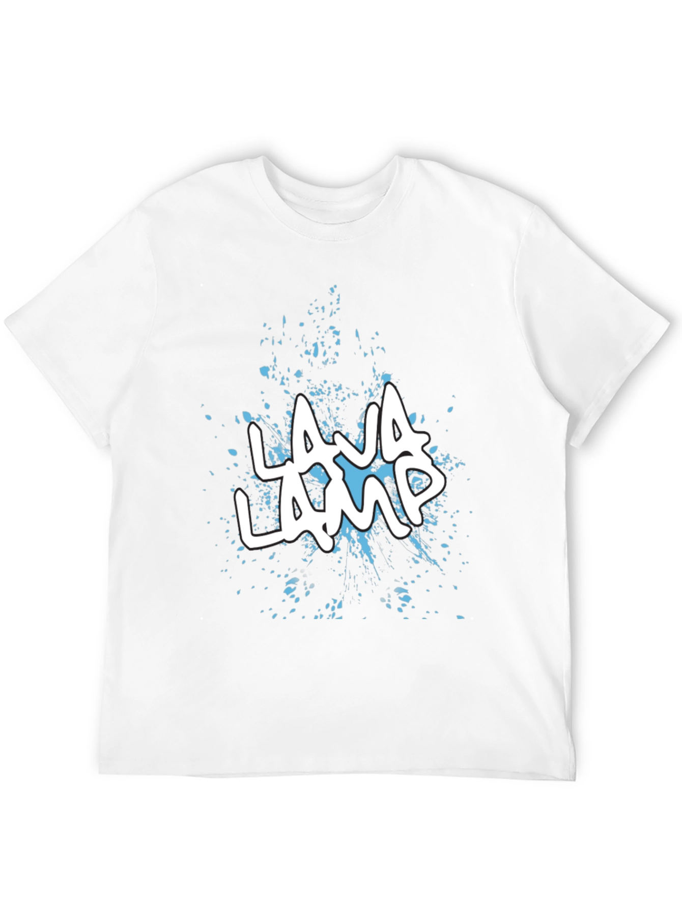 Lava Lamp Graphic Print Black T-Shirt