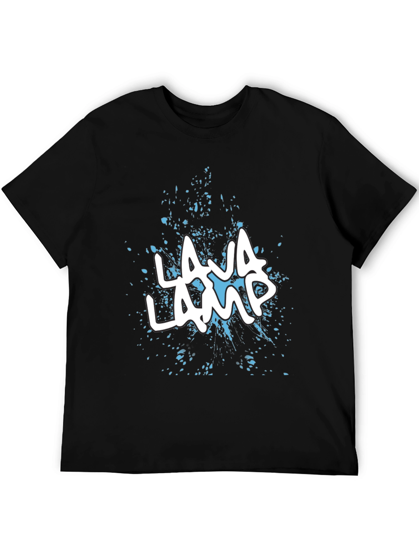 Lava Lamp Graphic Print Black T-Shirt