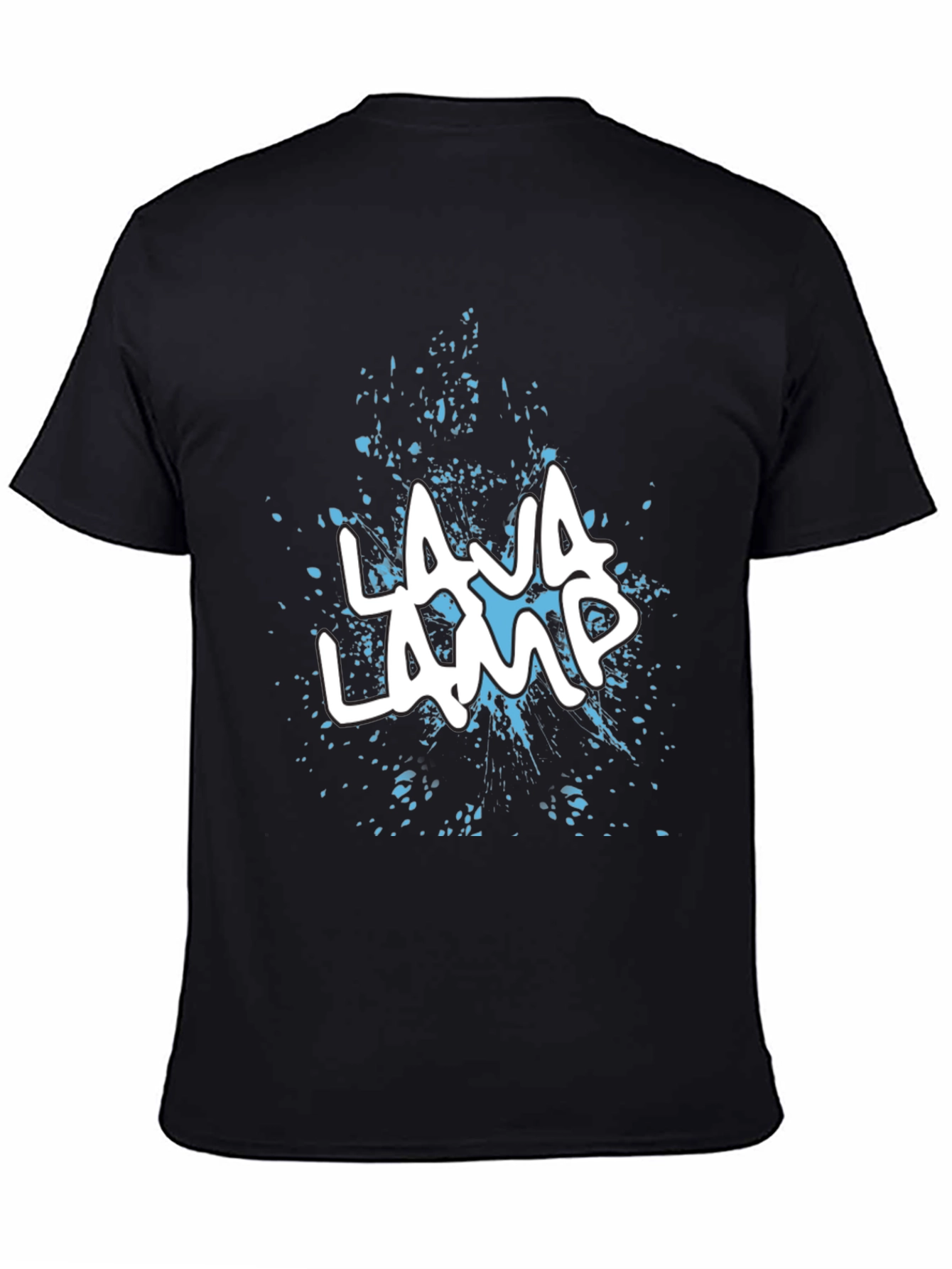 Lava Lamp Graphic Print Black T-Shirt