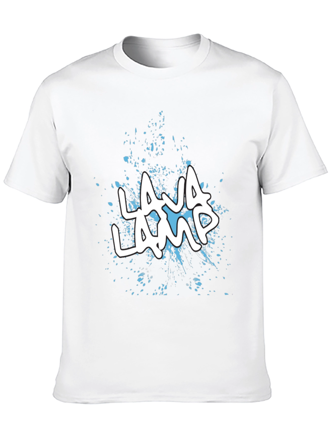 Lava Lamp Graphic Print Black T-Shirt