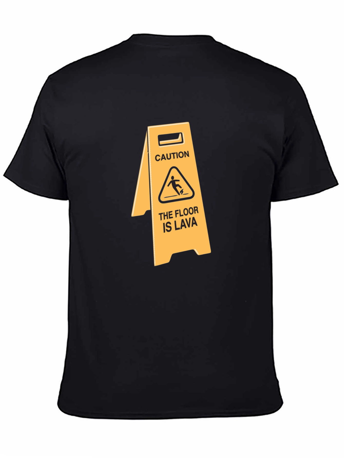 Caution The Floor Is Lava Funny Graphic T-Shirt