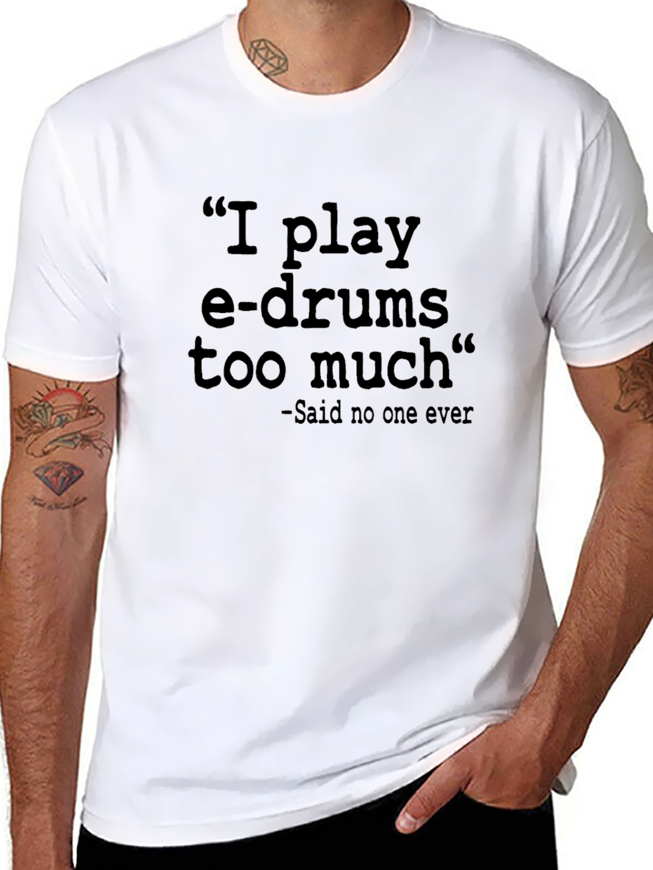 I Play E-Drums T-Shirt - Funny Musician Tee