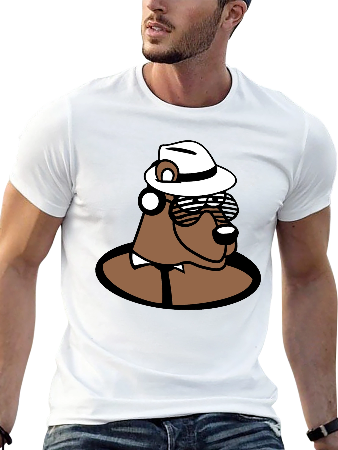 Cool Cartoon Bear T-Shirt
