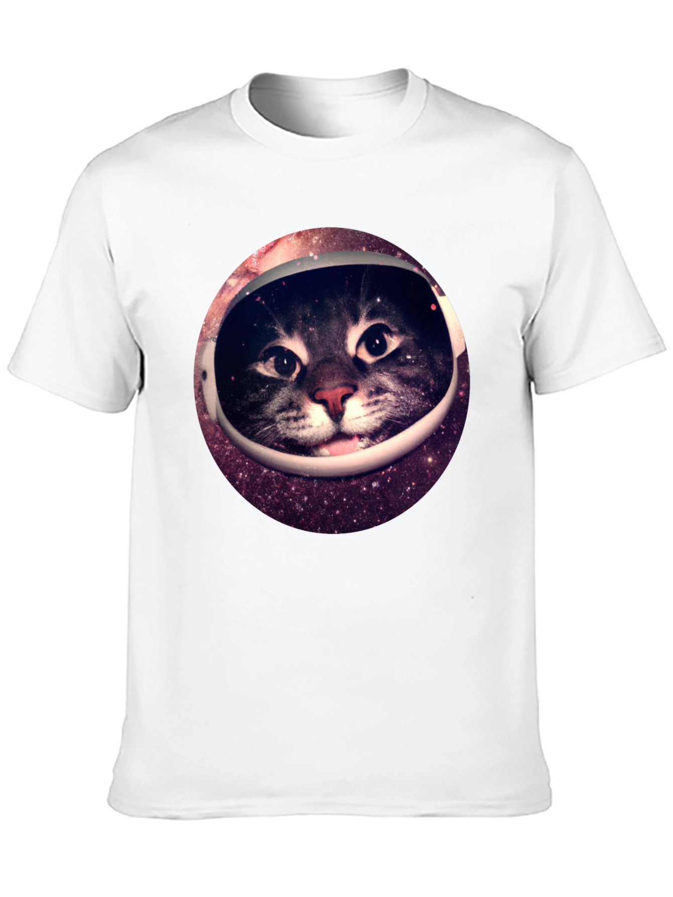 Space Cat Black T-Shirt
