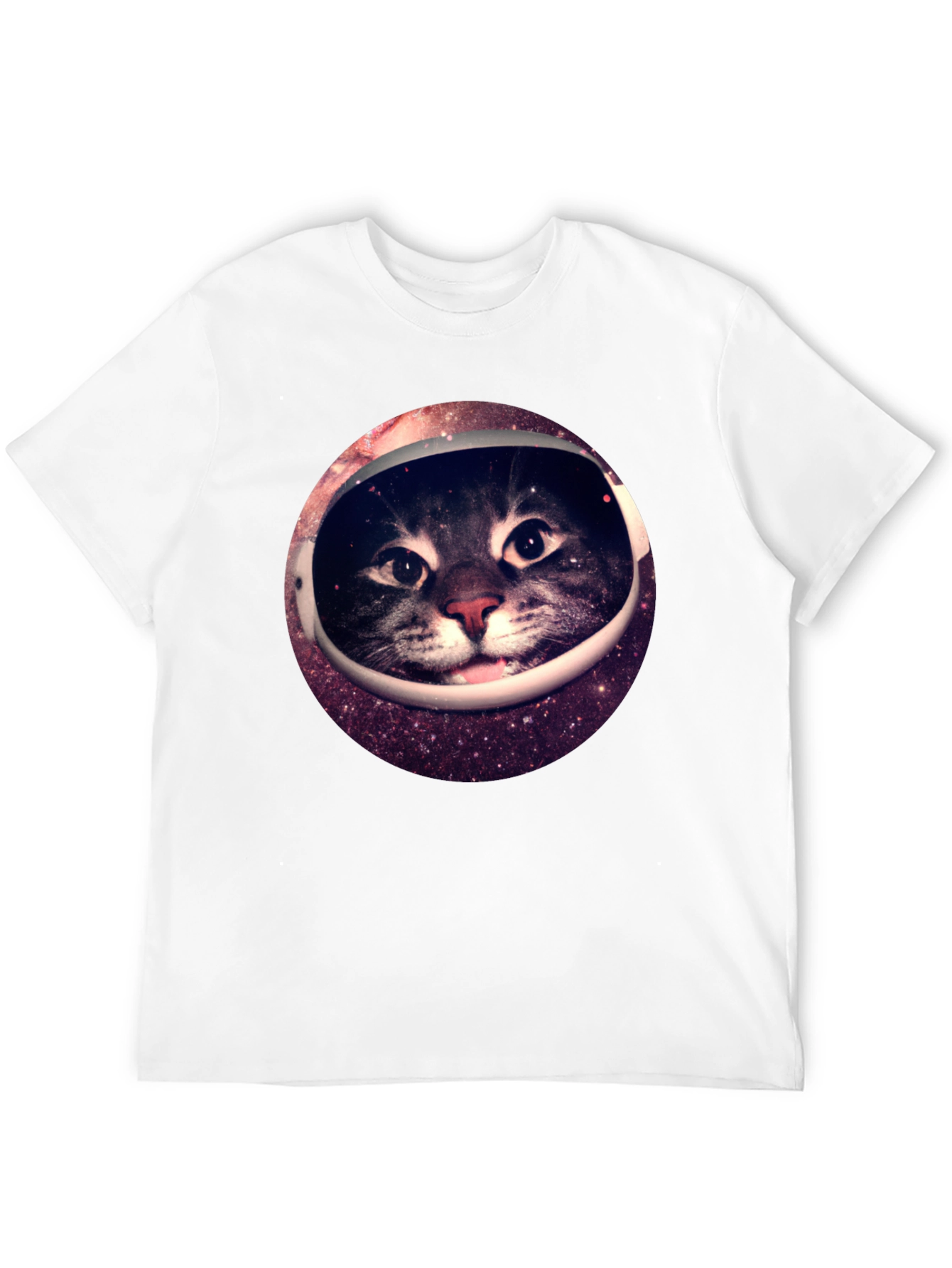 Space Cat Black T-Shirt