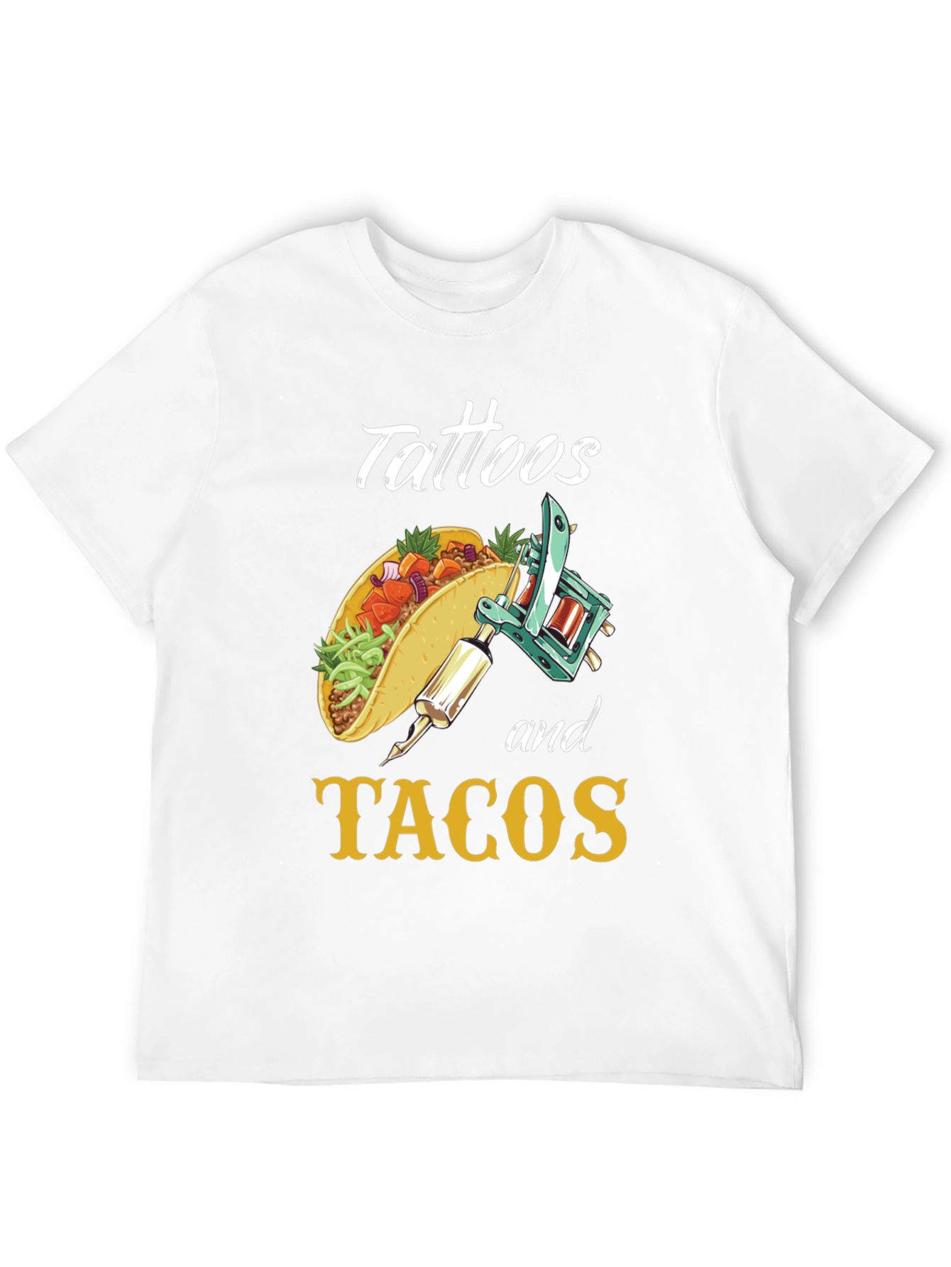 Tattoos and Tacos Funny Graphic Tee