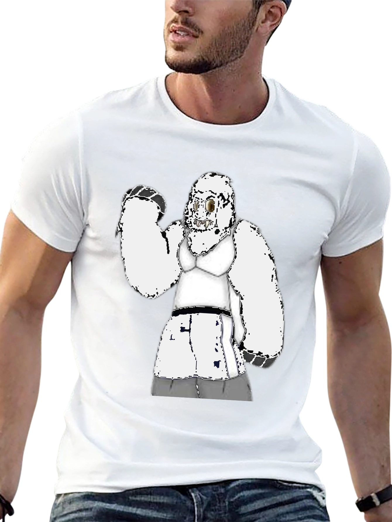 Funny Gorilla in Bra Graphic Tee