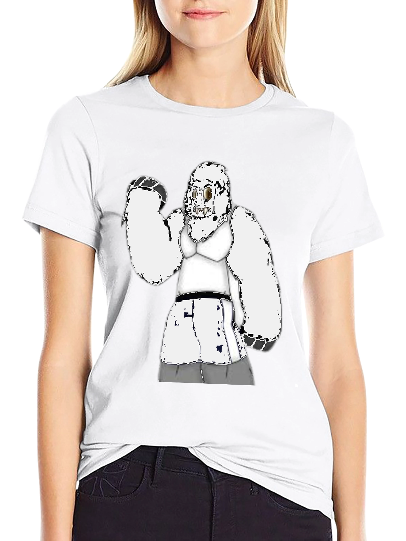 Funny Gorilla in Bra Graphic Tee
