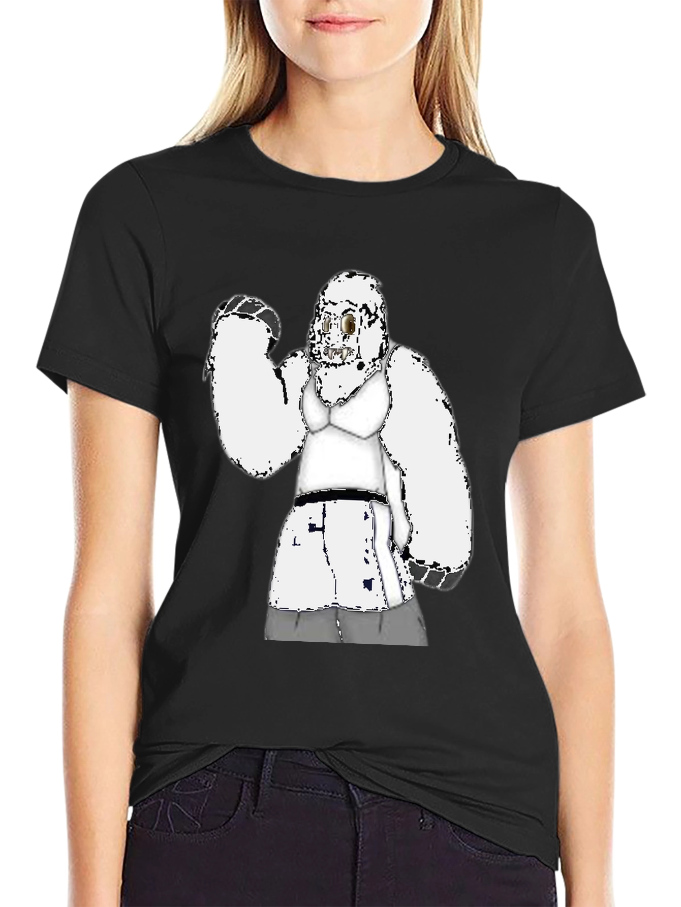 Funny Gorilla in Bra Graphic Tee