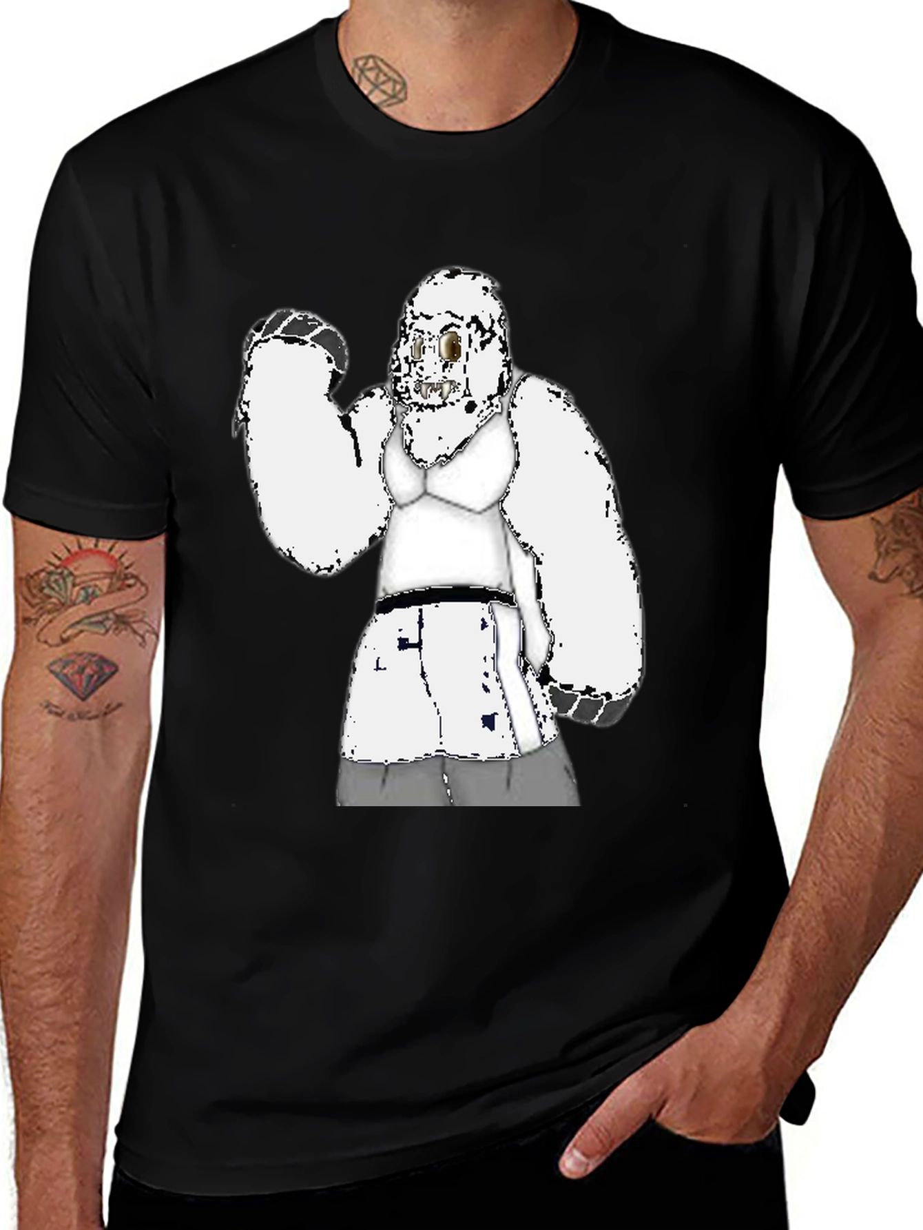 Funny Gorilla in Bra Graphic Tee