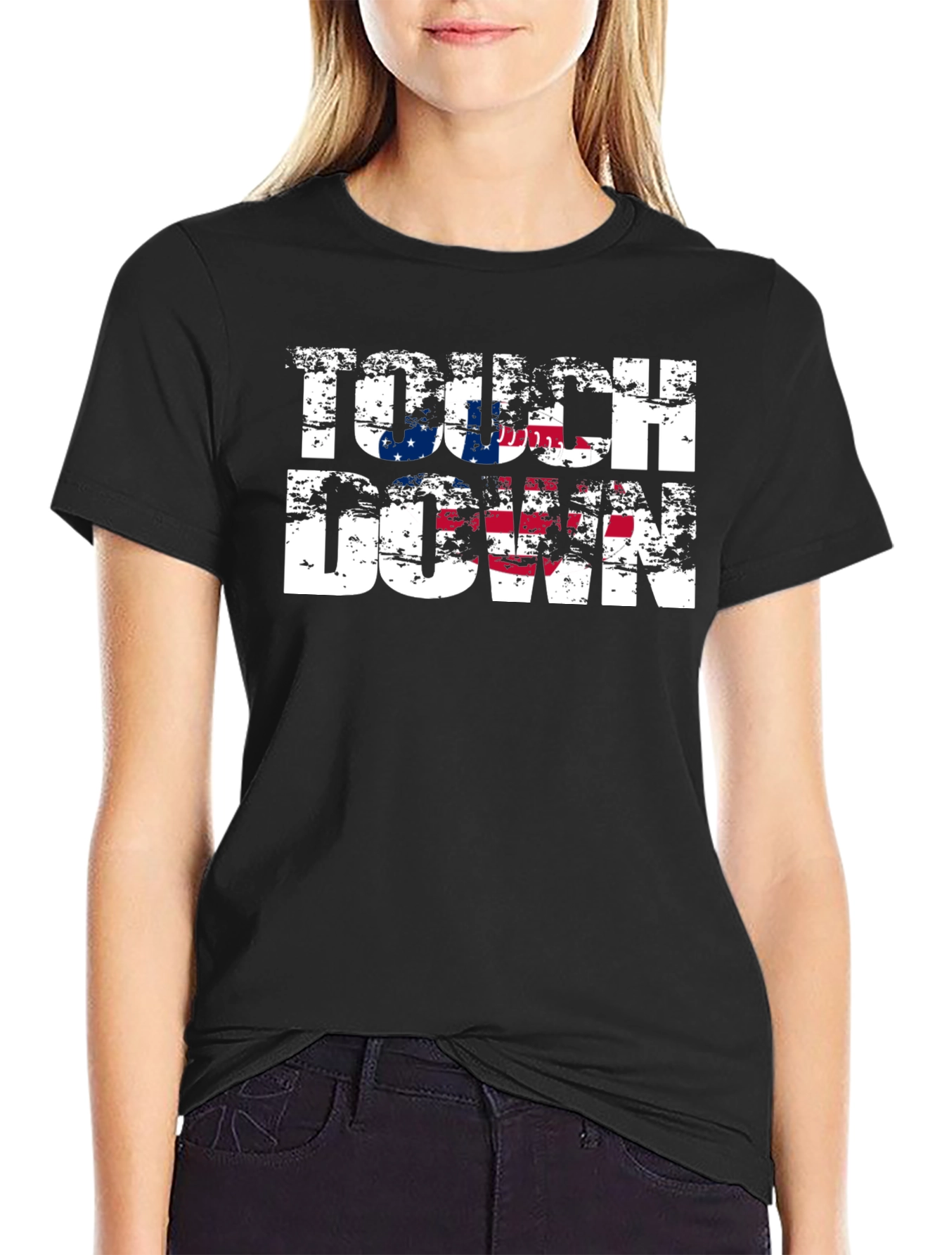 Touchdown T-Shirt - American Flag Design