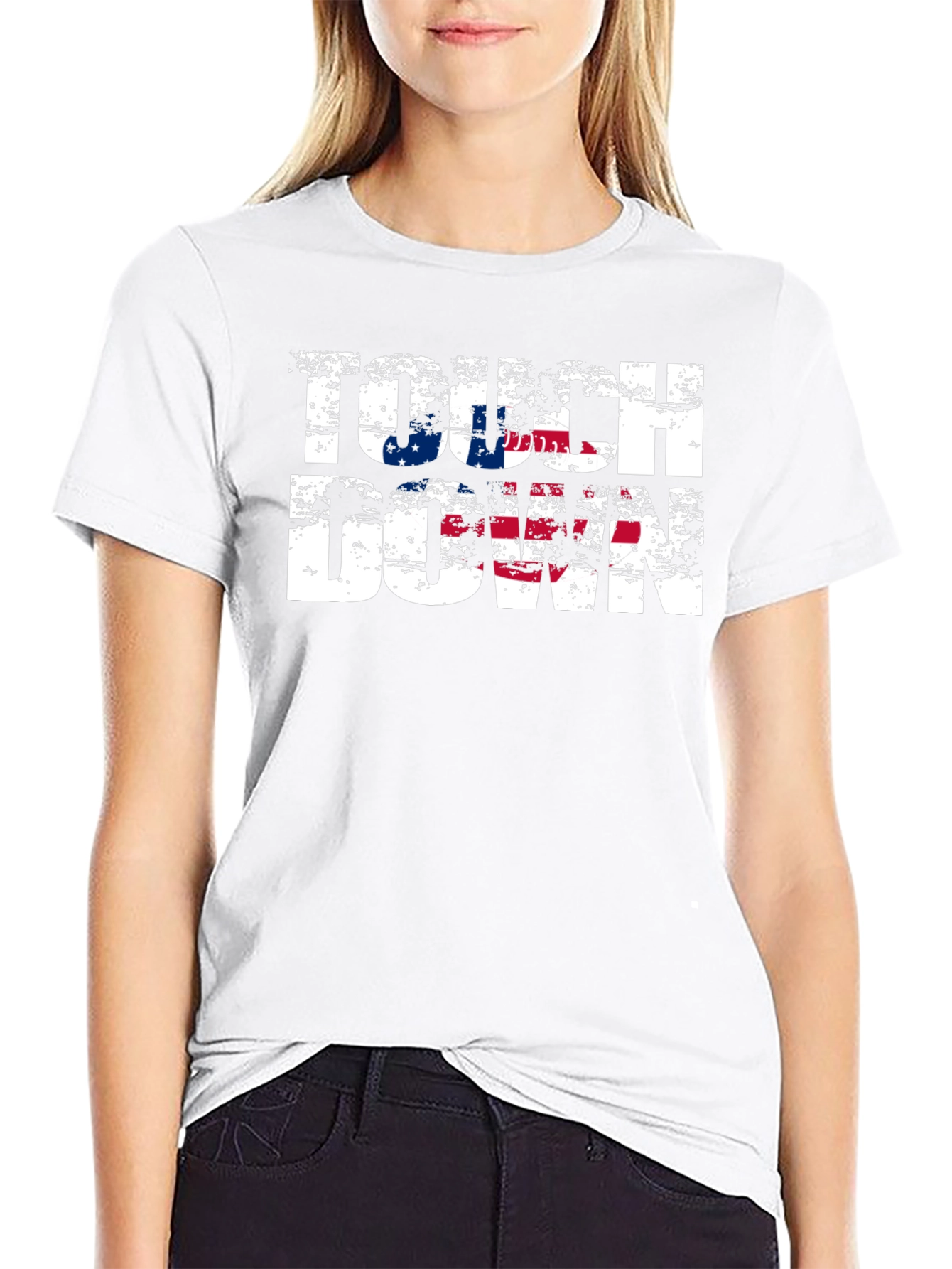 Touchdown T-Shirt - American Flag Design
