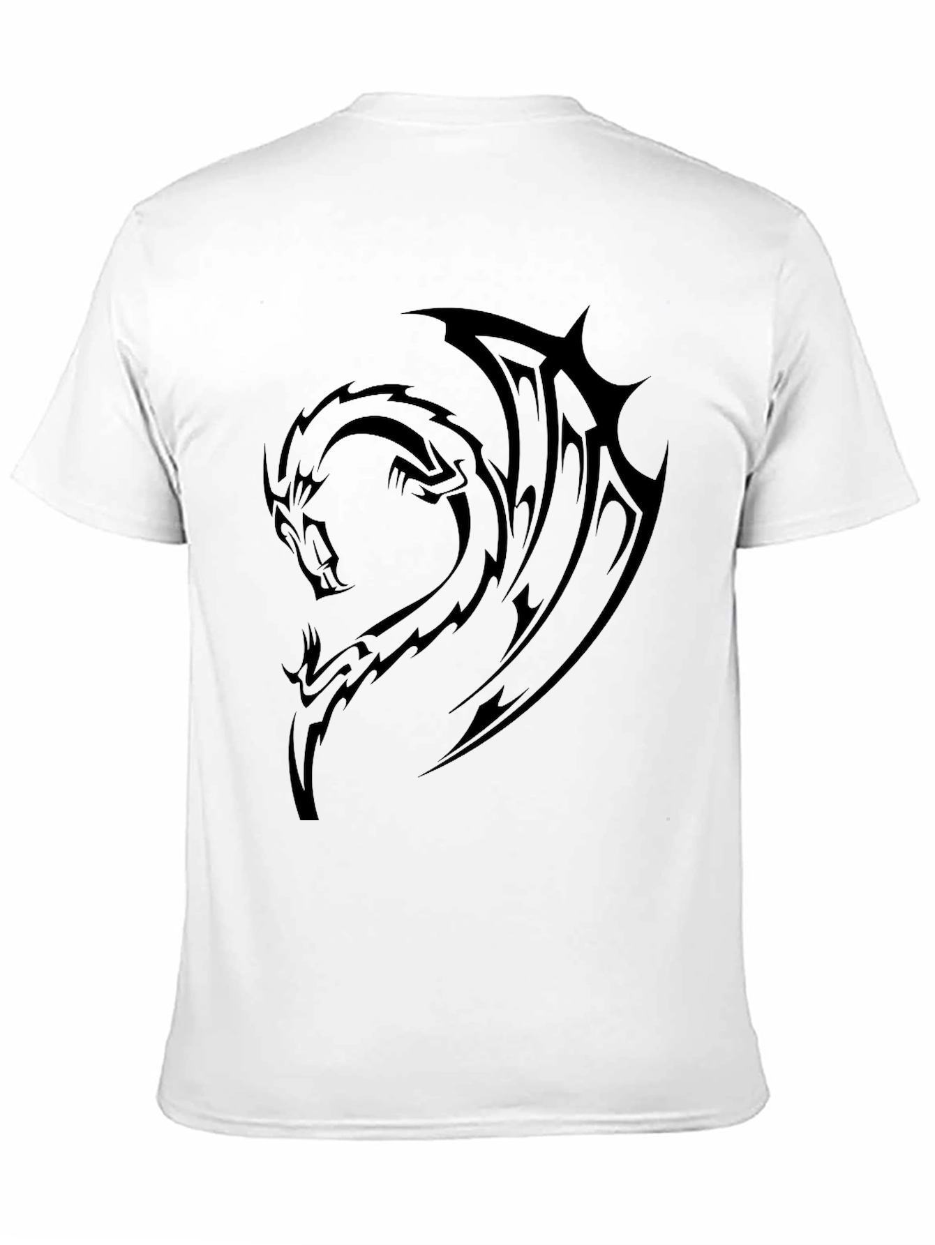 Mens Black Dragon Graphic T-Shirt
