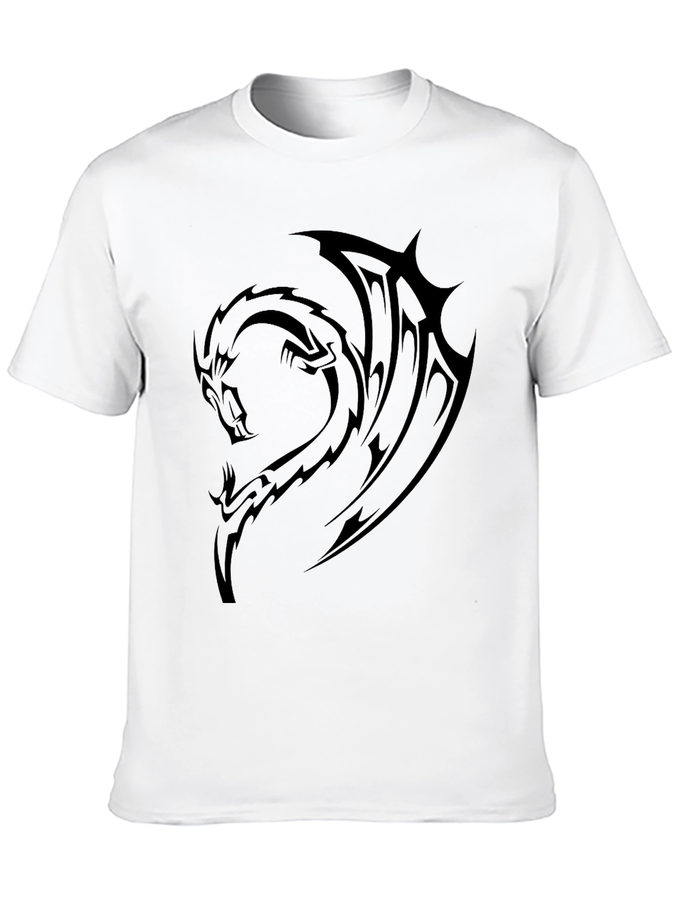 Mens Black Dragon Graphic T-Shirt