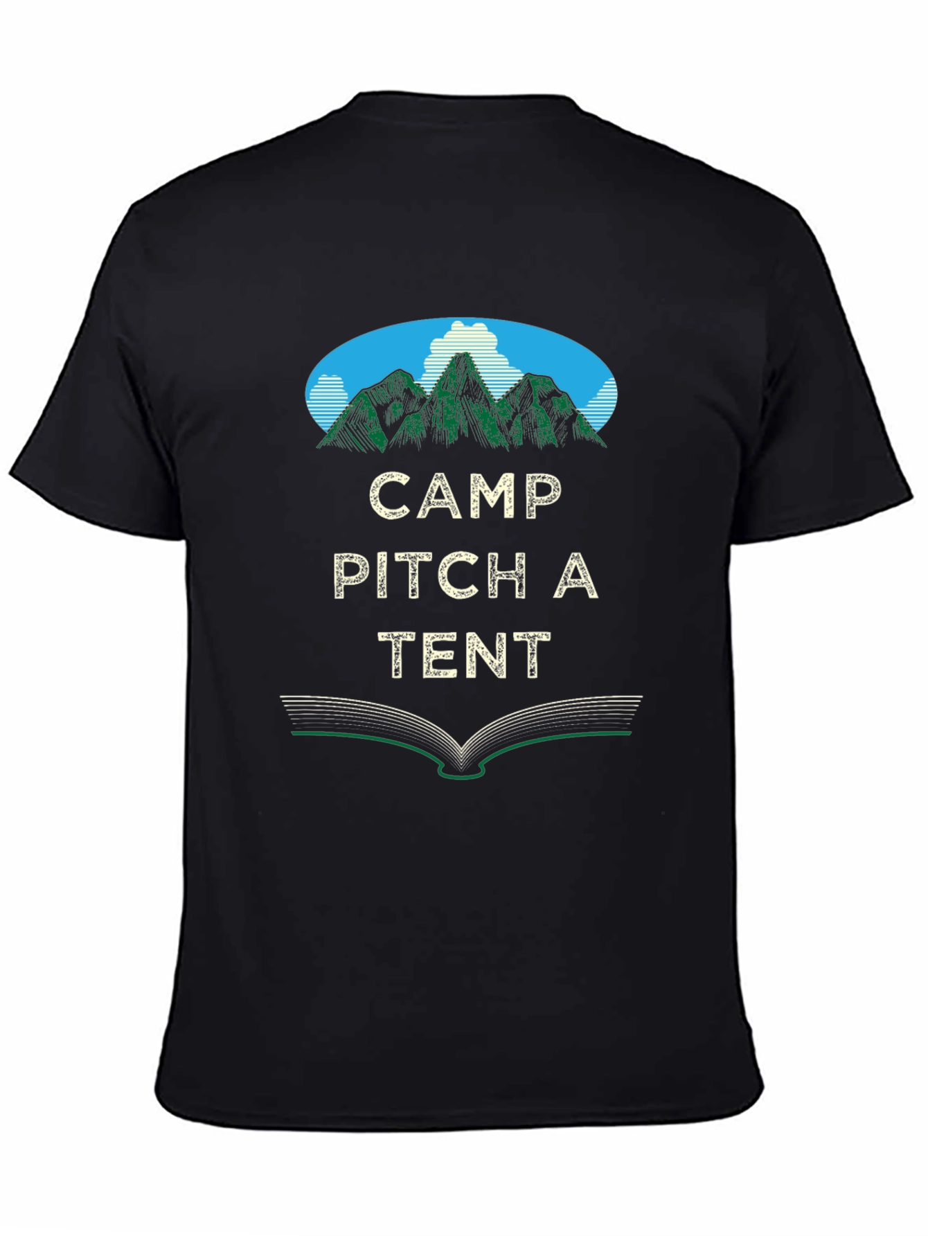 Camp Pitch a Tent Graphic Tee - Adventure Awaits!