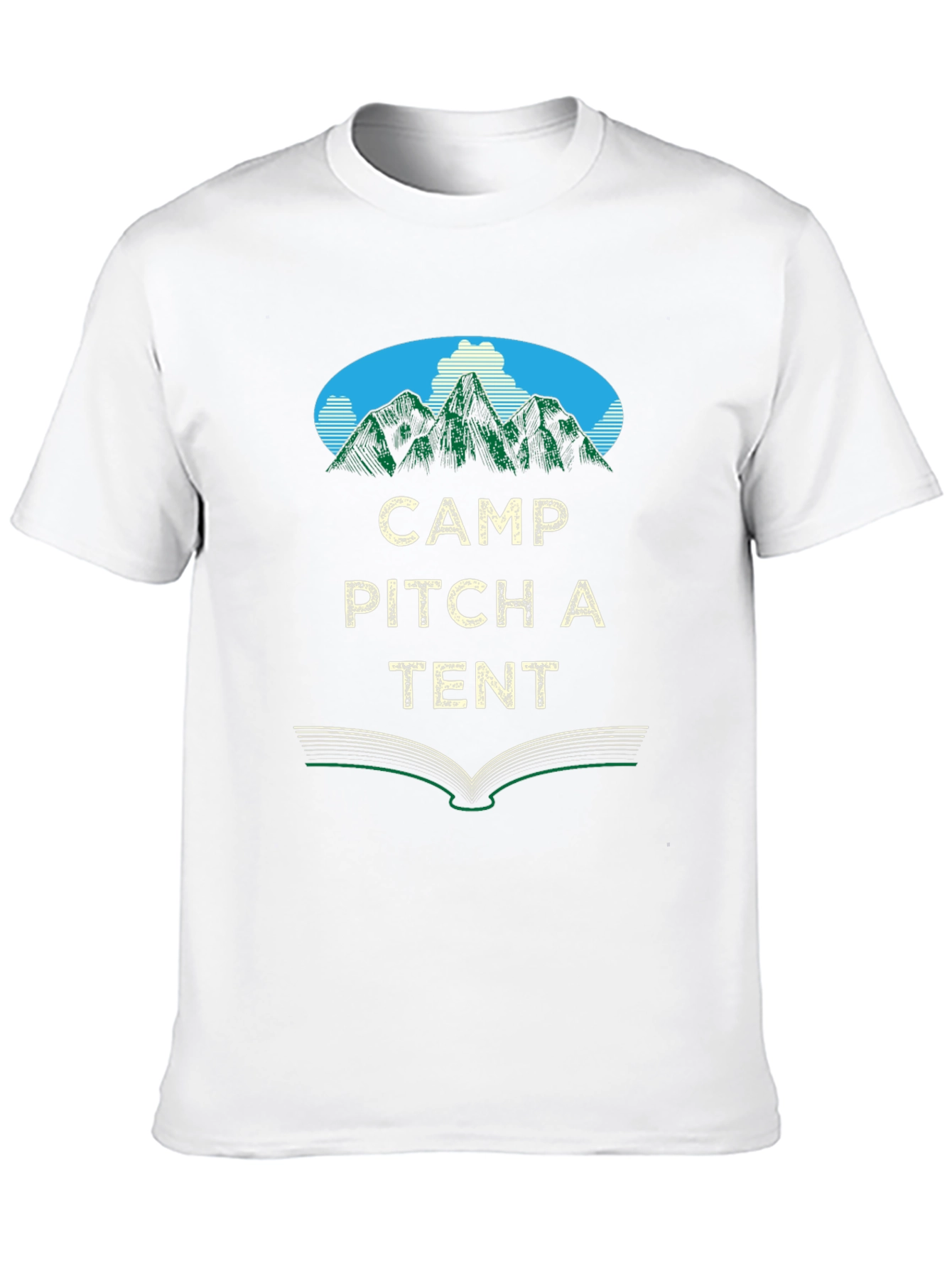 Camp Pitch a Tent Graphic Tee - Adventure Awaits!