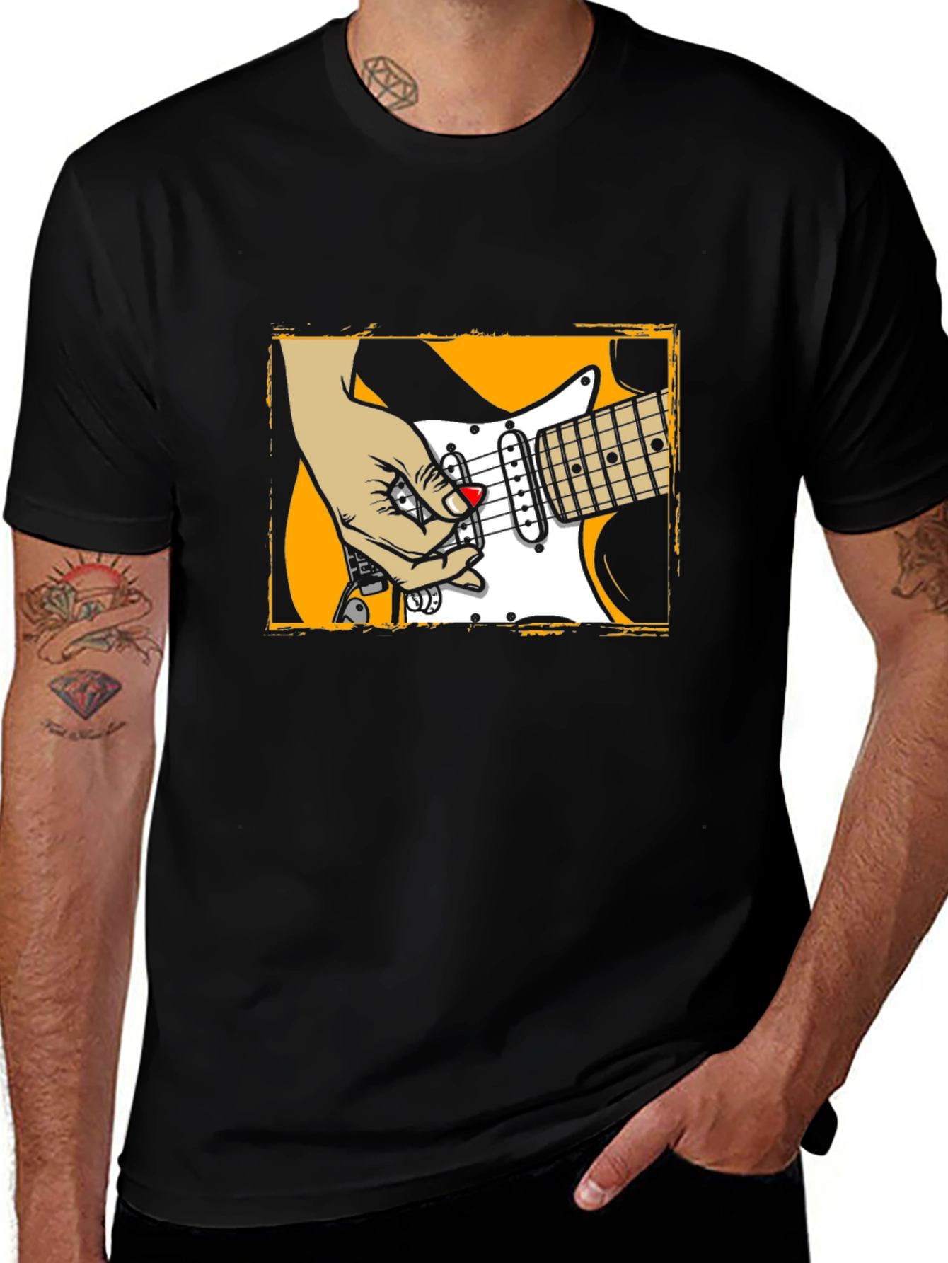 Electric Guitar Graphic Tee - Rock On!