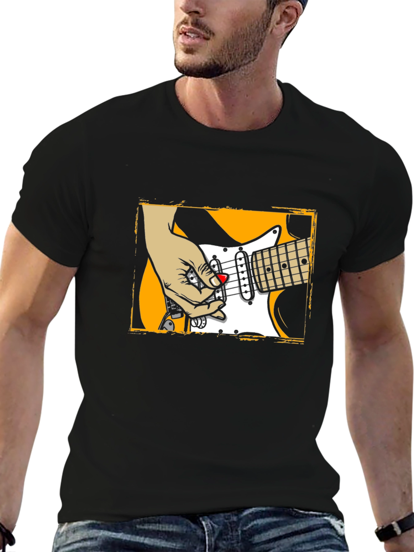 Electric Guitar Graphic Tee - Rock On!