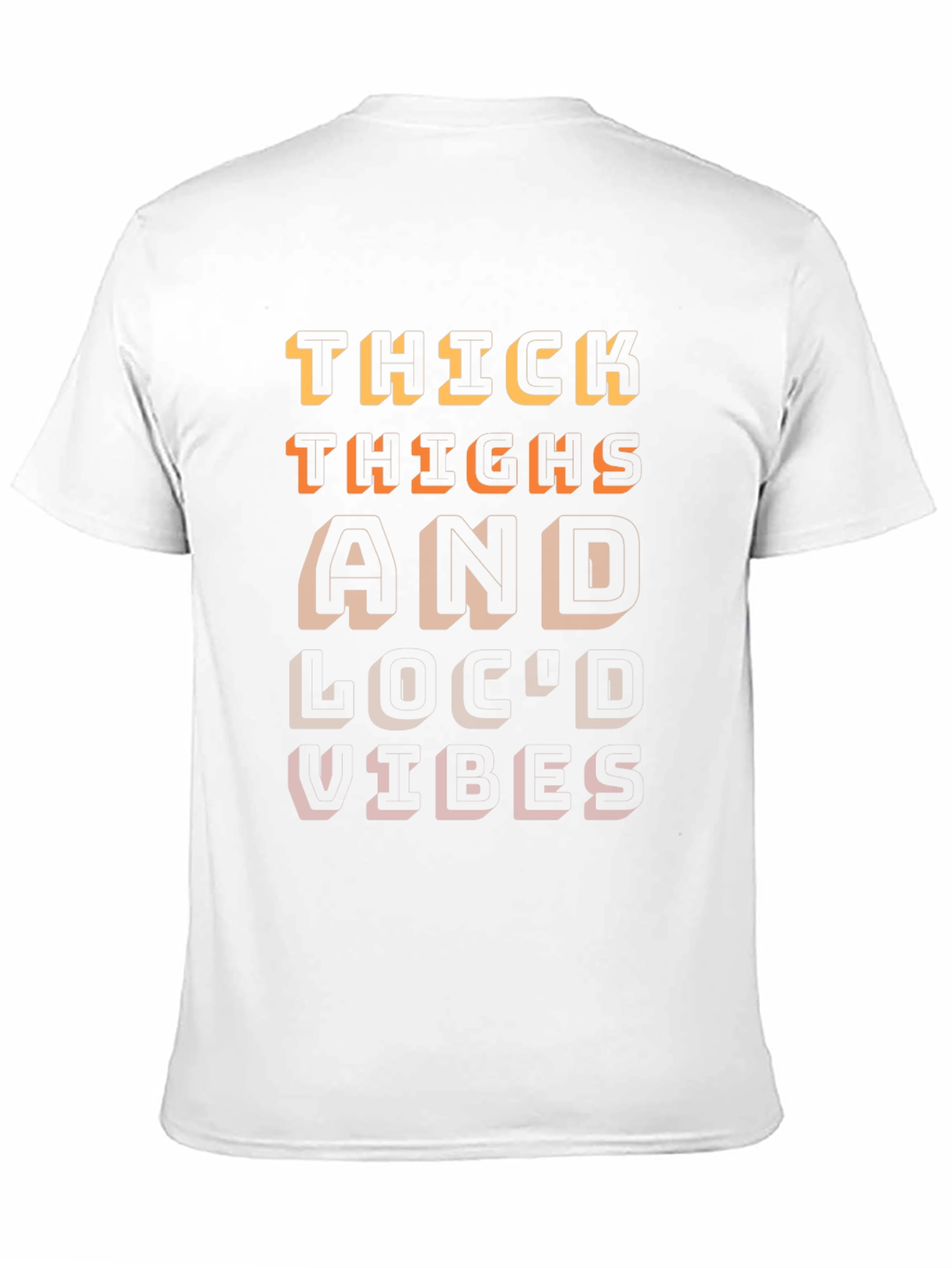 Thick Thighs and Loco Vibes Mens Graphic T-Shirt