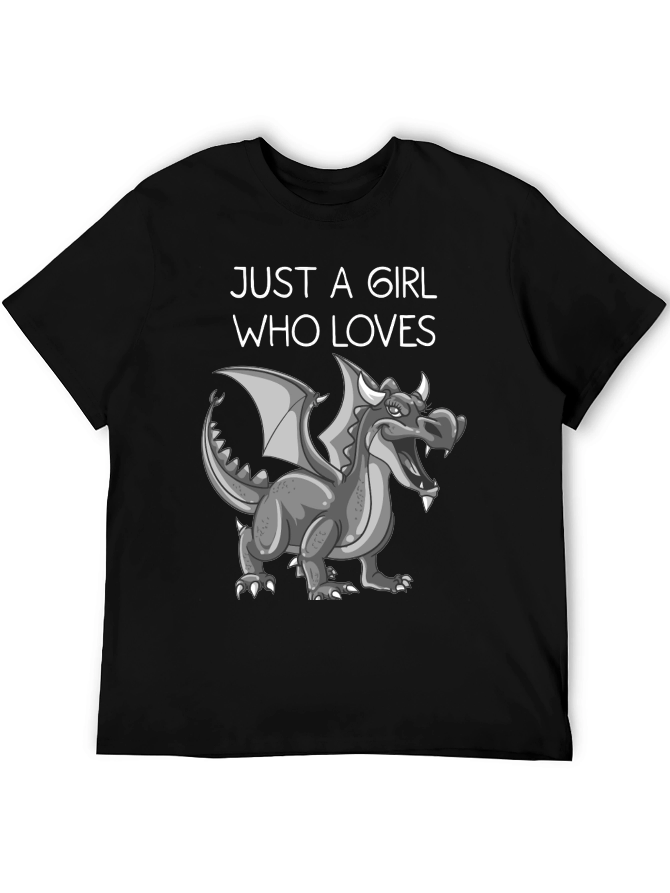 Just A Girl Who Loves Dragons Graphic T-Shirt