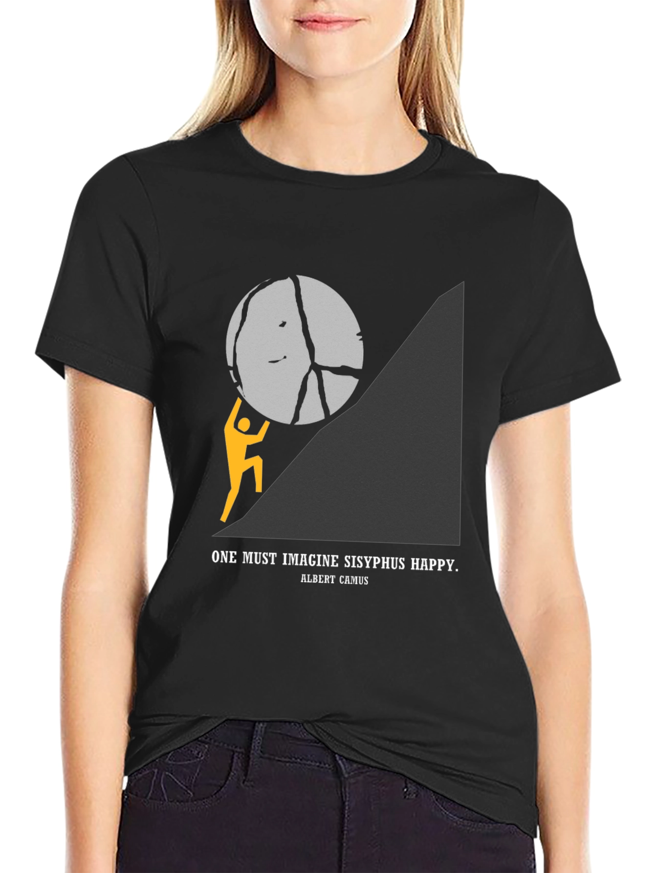 Sisyphus Graphic Tee - Imagine Happiness T-Shirt