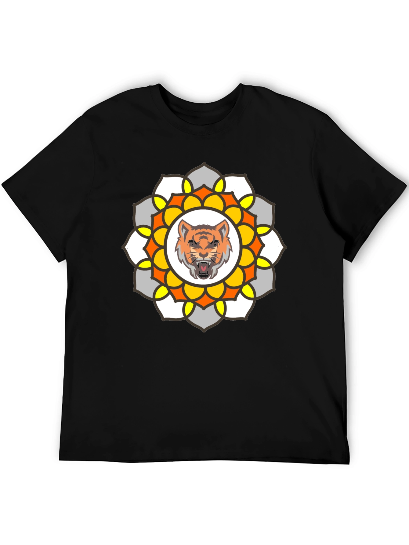 Tiger Mandala Graphic T-Shirt