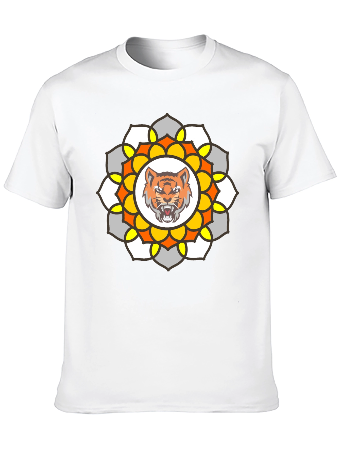 Tiger Mandala Graphic T-Shirt