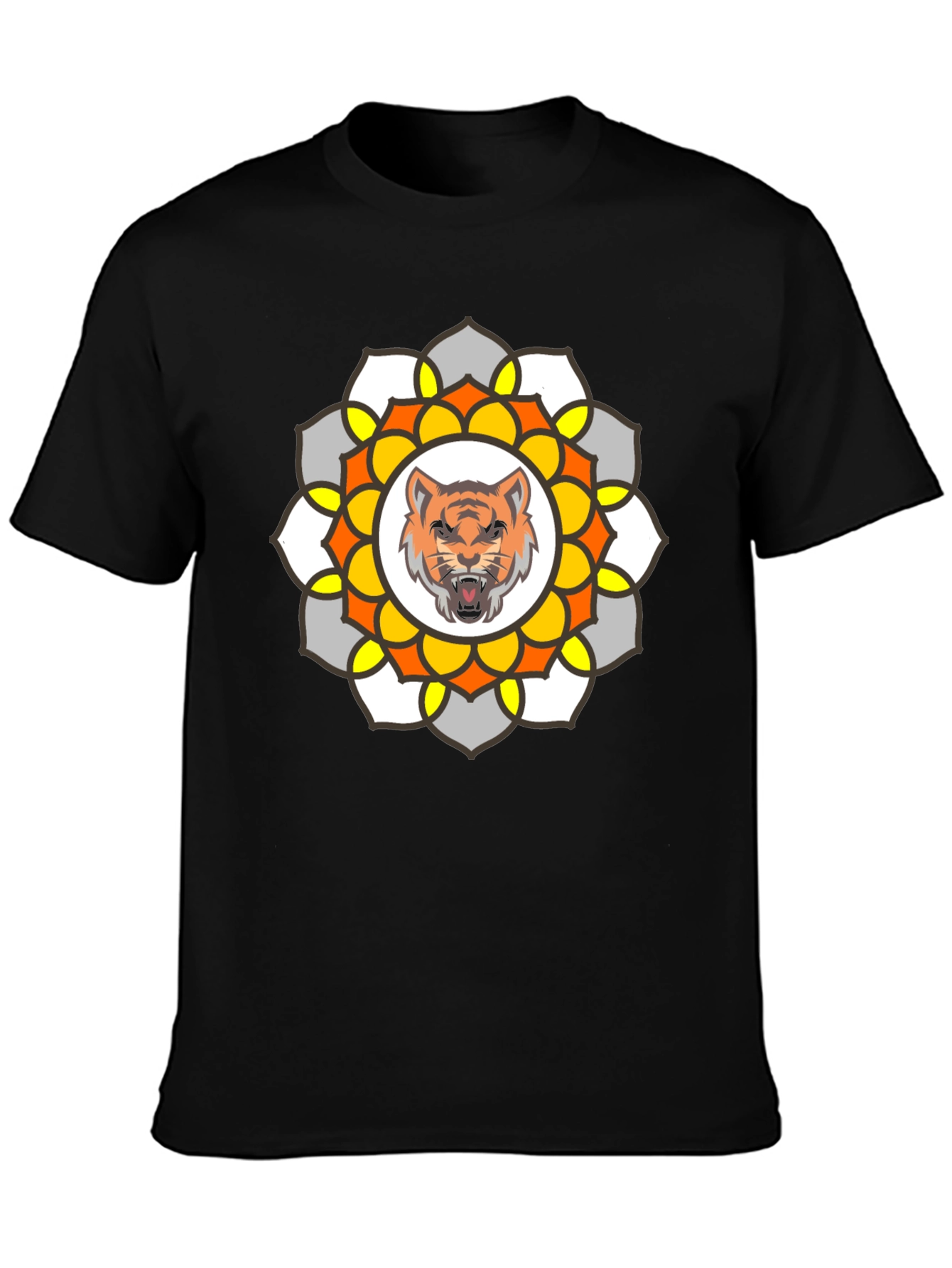 Tiger Mandala Graphic T-Shirt
