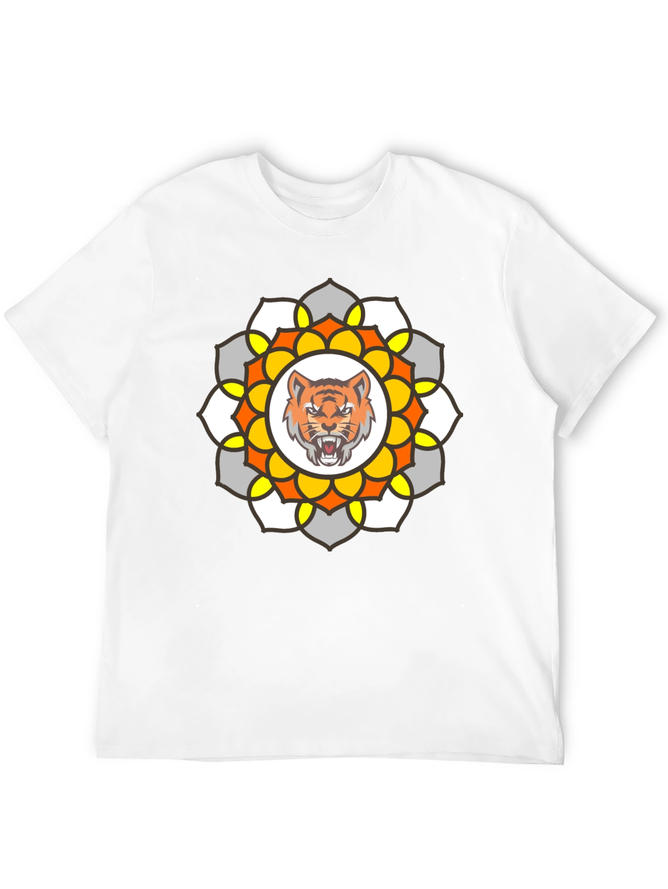 Tiger Mandala Graphic T-Shirt