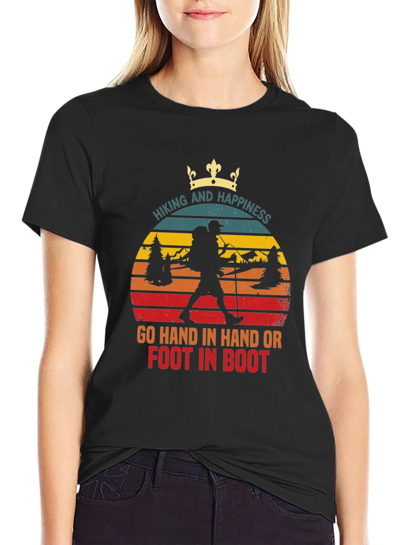 Hiking & Happiness T-Shirt - Adventure Ready!