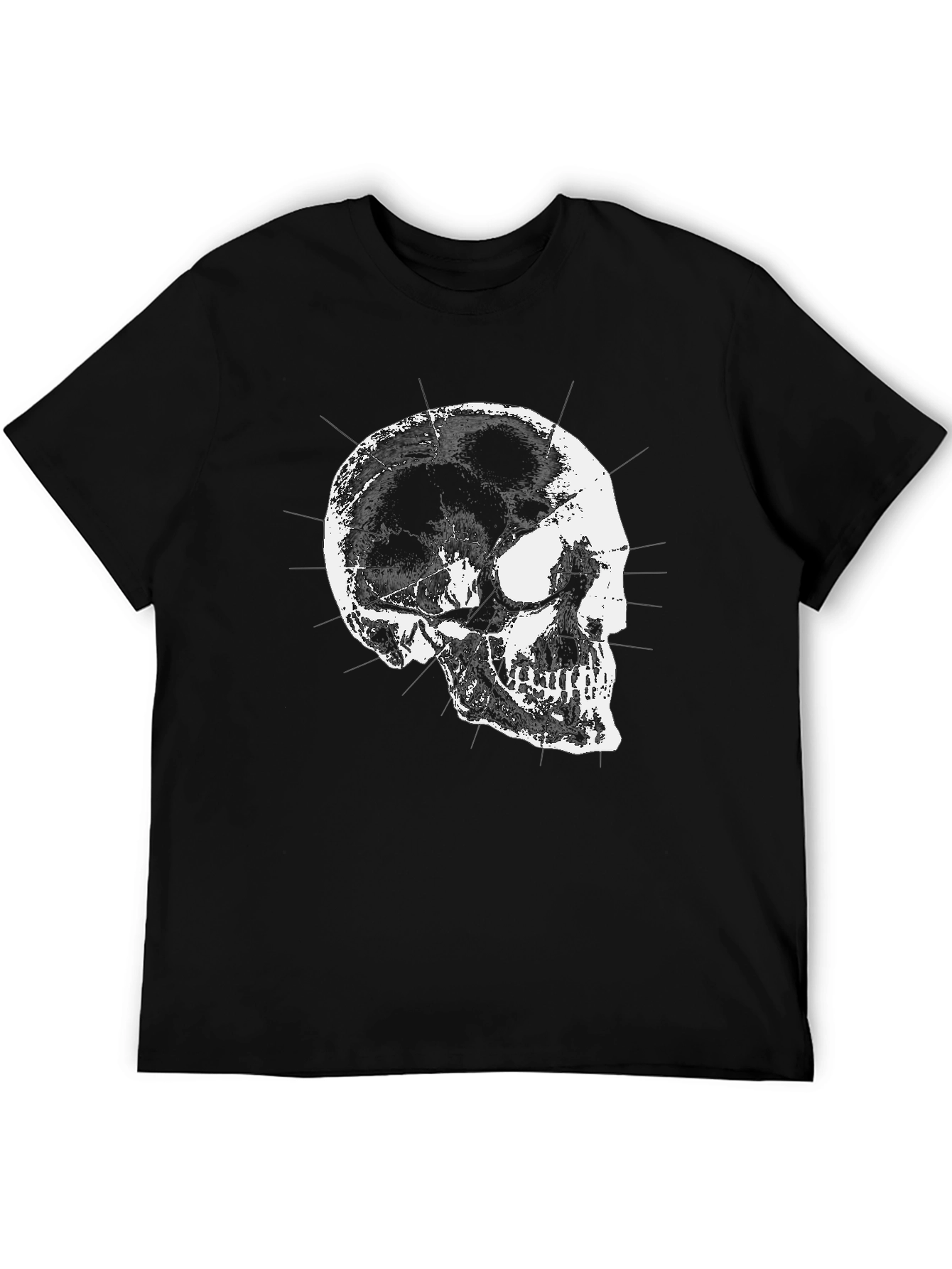 Skull Graphic T-Shirt - Black