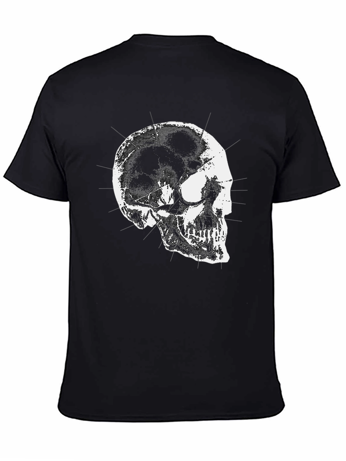Skull Graphic T-Shirt - Black