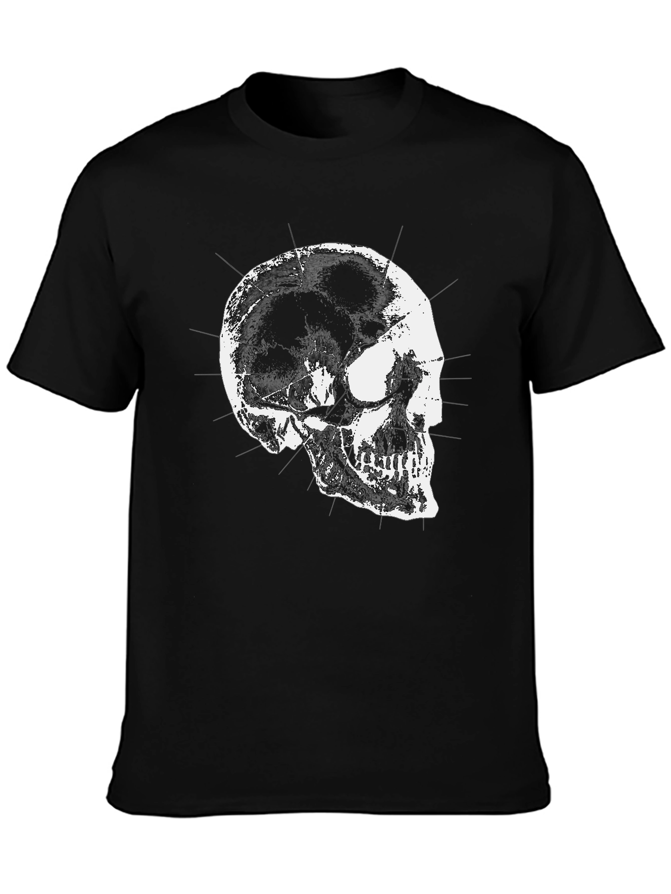 Skull Graphic T-Shirt - Black