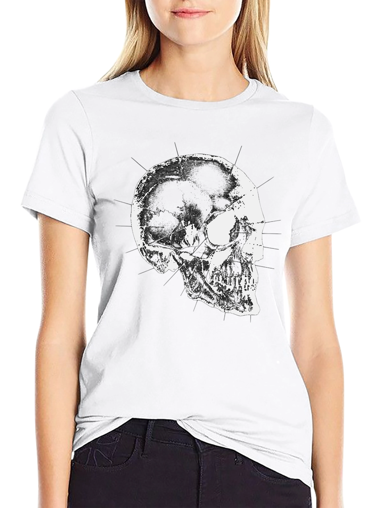 Skull Graphic T-Shirt - Black