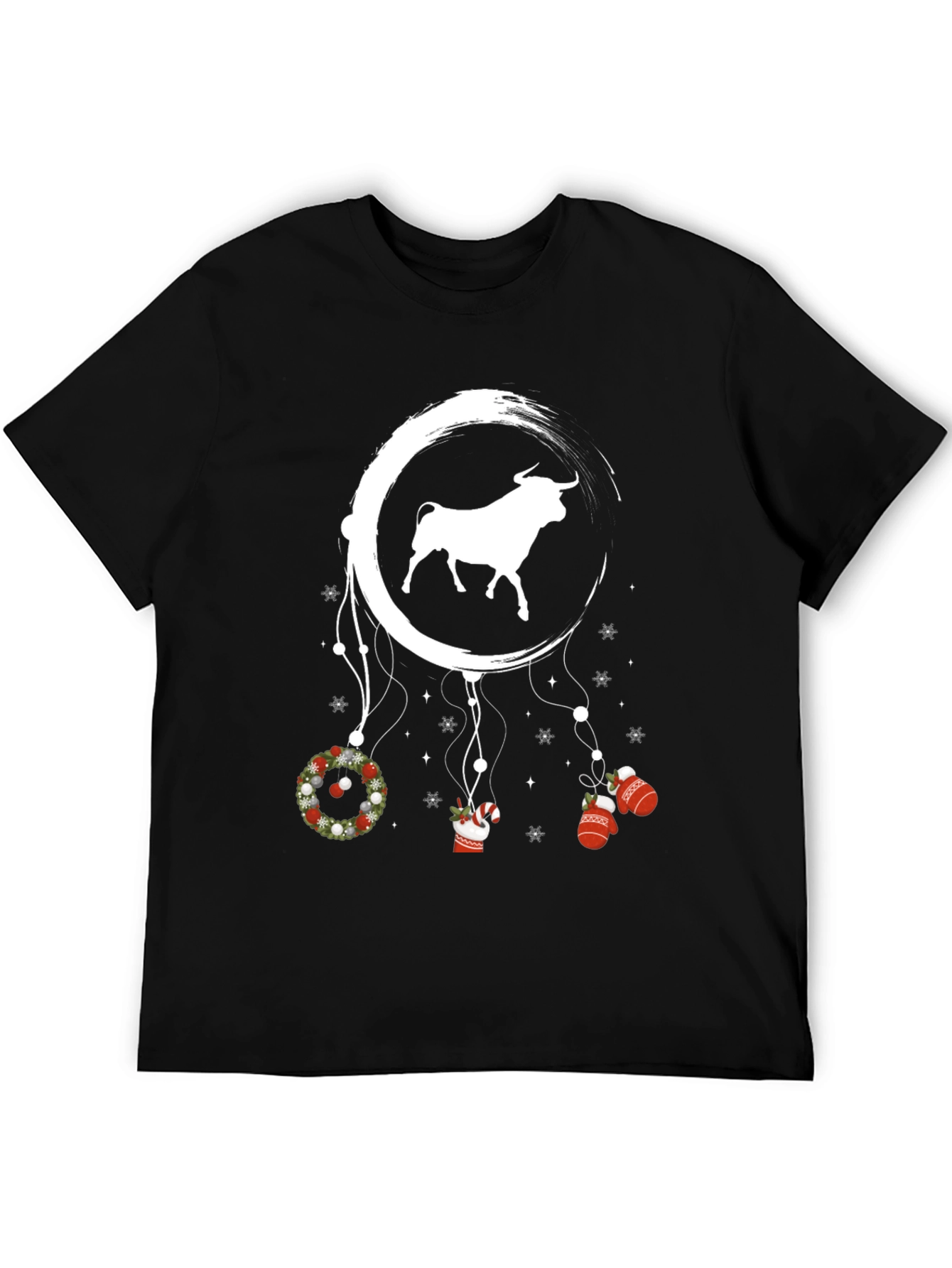 Bull Christmas T-Shirt