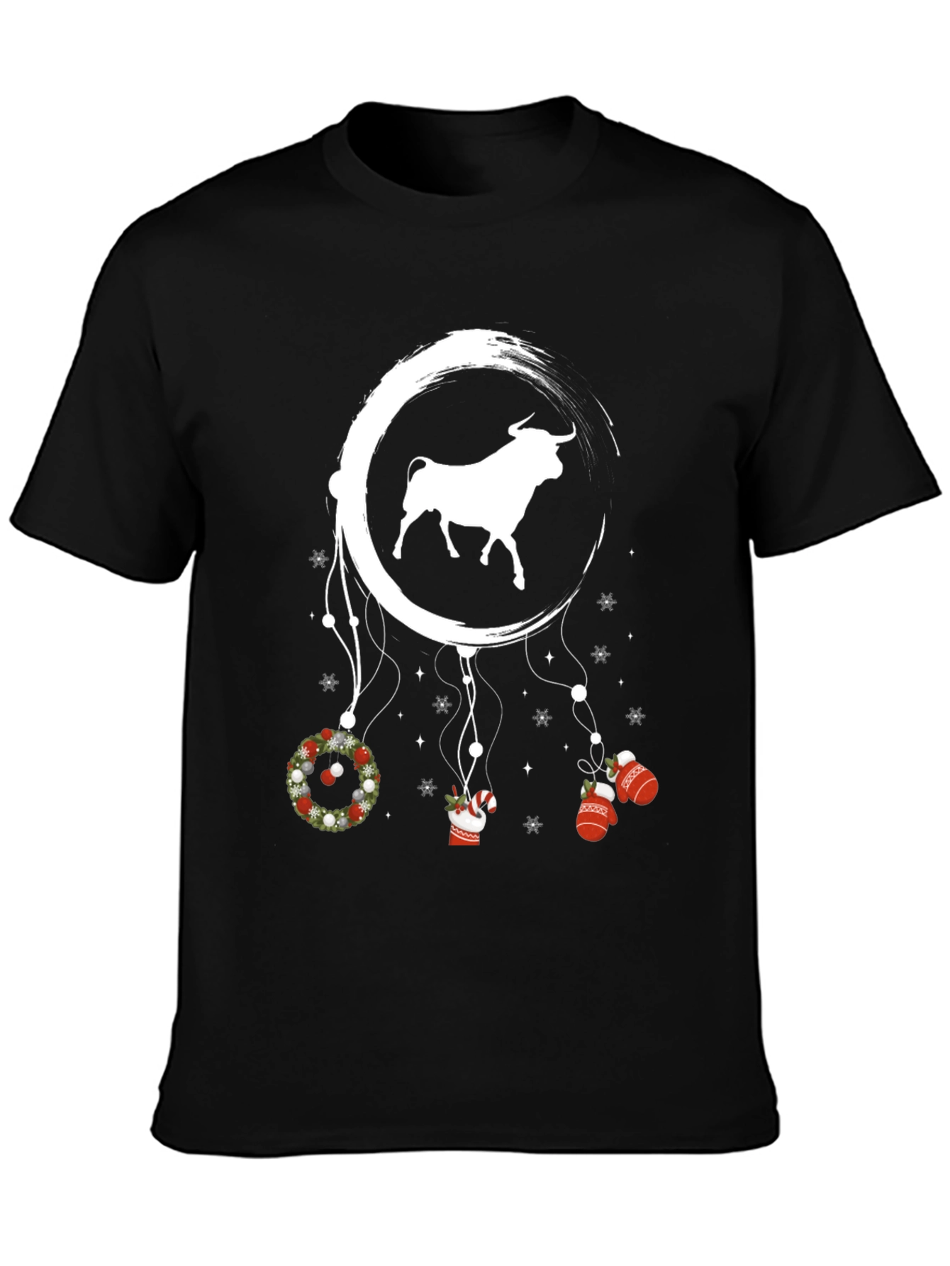 Bull Christmas T-Shirt