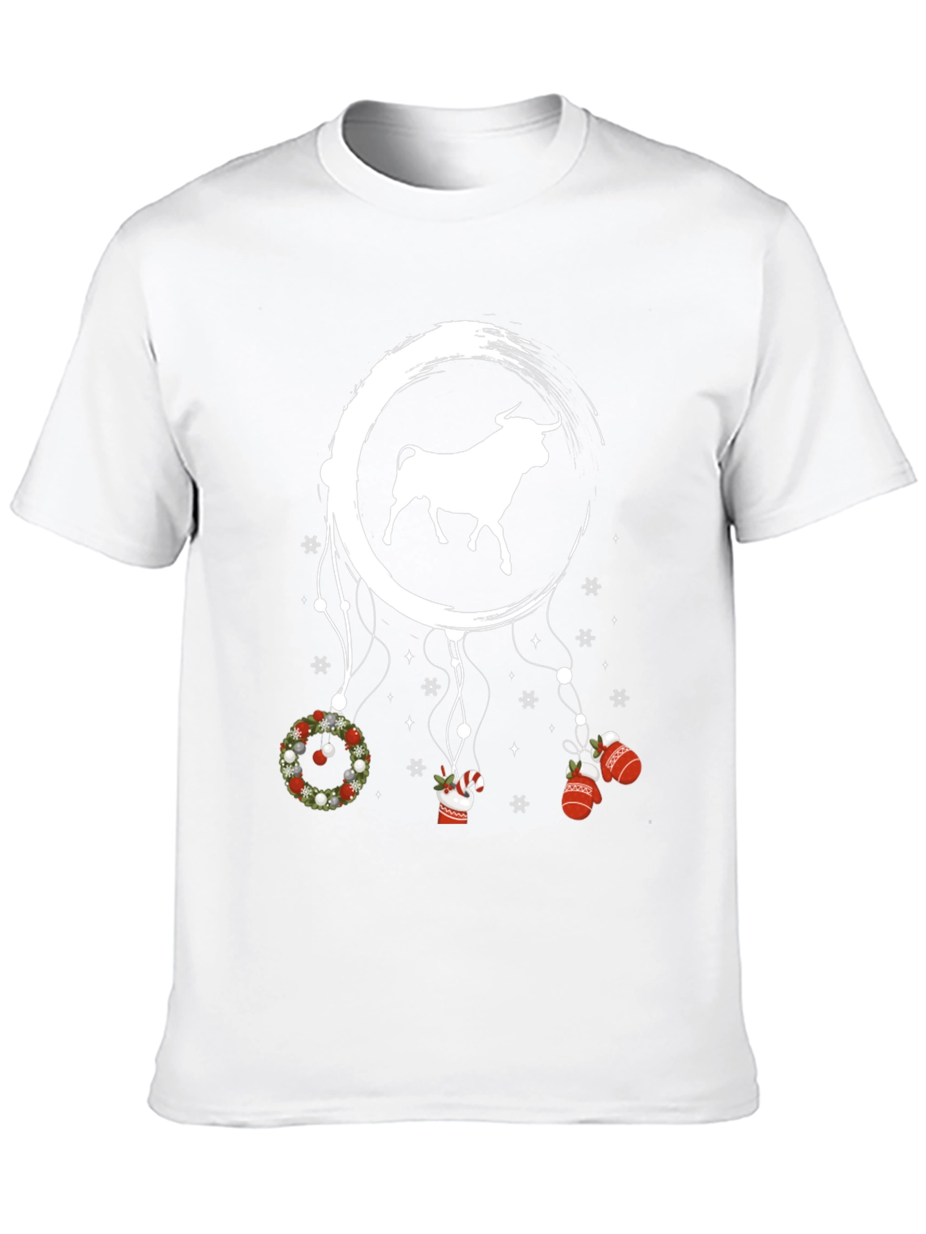 Bull Christmas T-Shirt