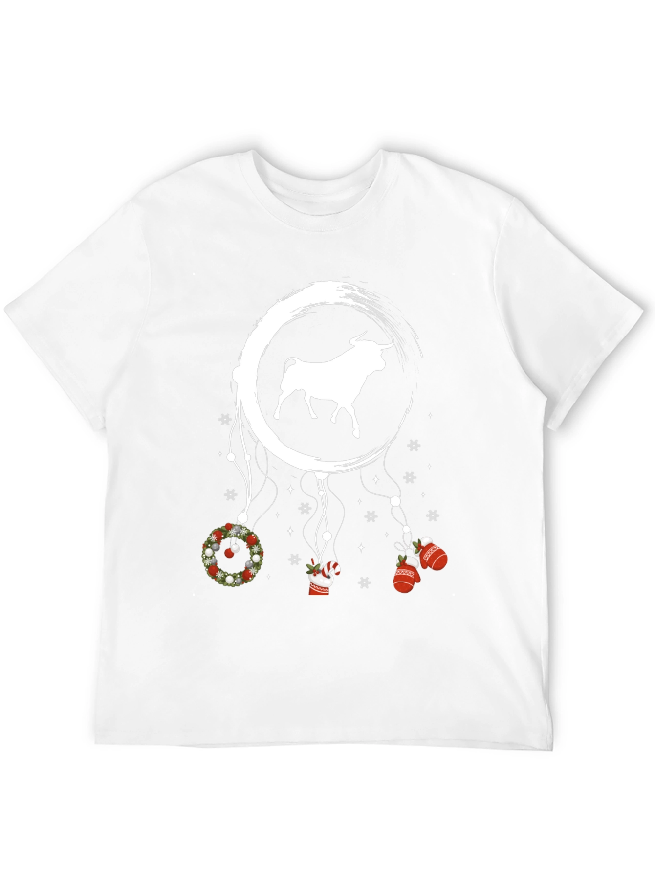 Bull Christmas T-Shirt