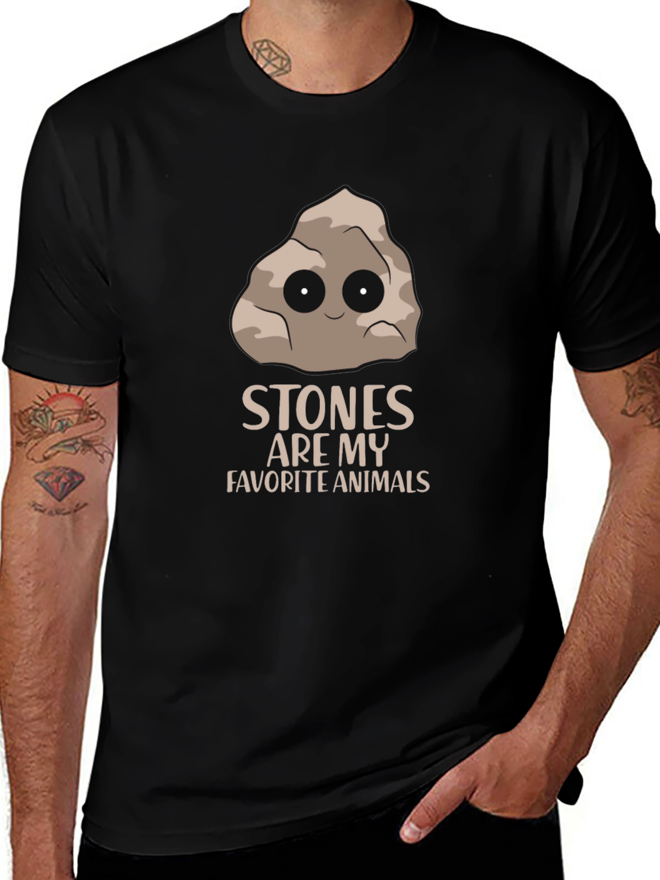 Stones Are My Favorite Animals Graphic T-Shirt