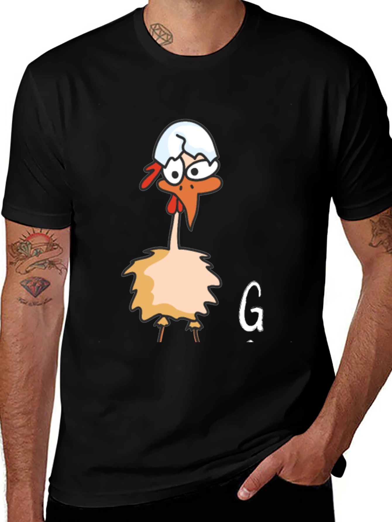 Funny Chicken Egg T-Shirt - Quirky Graphic Tee
