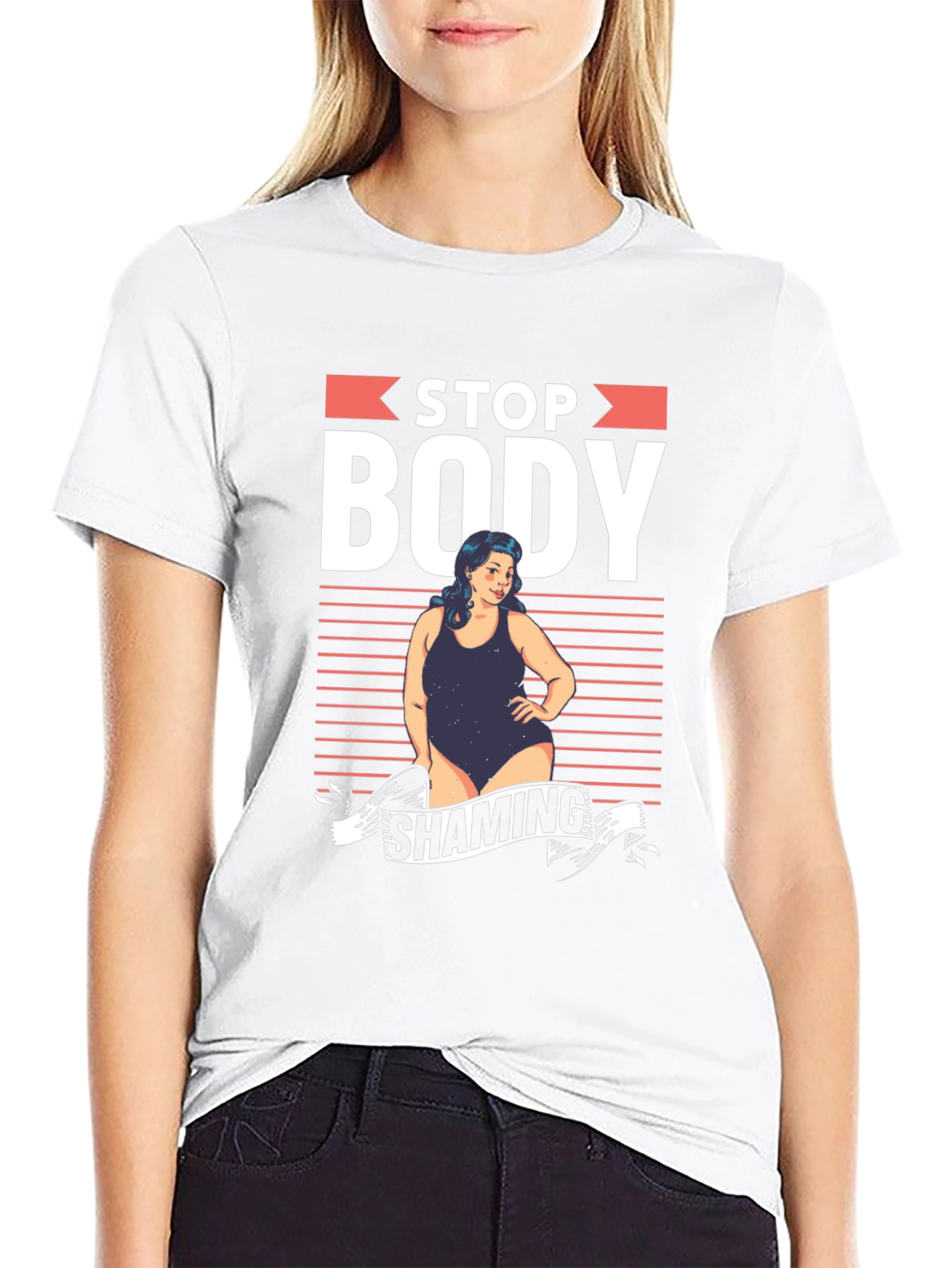 Stop Body Shaming Graphic T-Shirt
