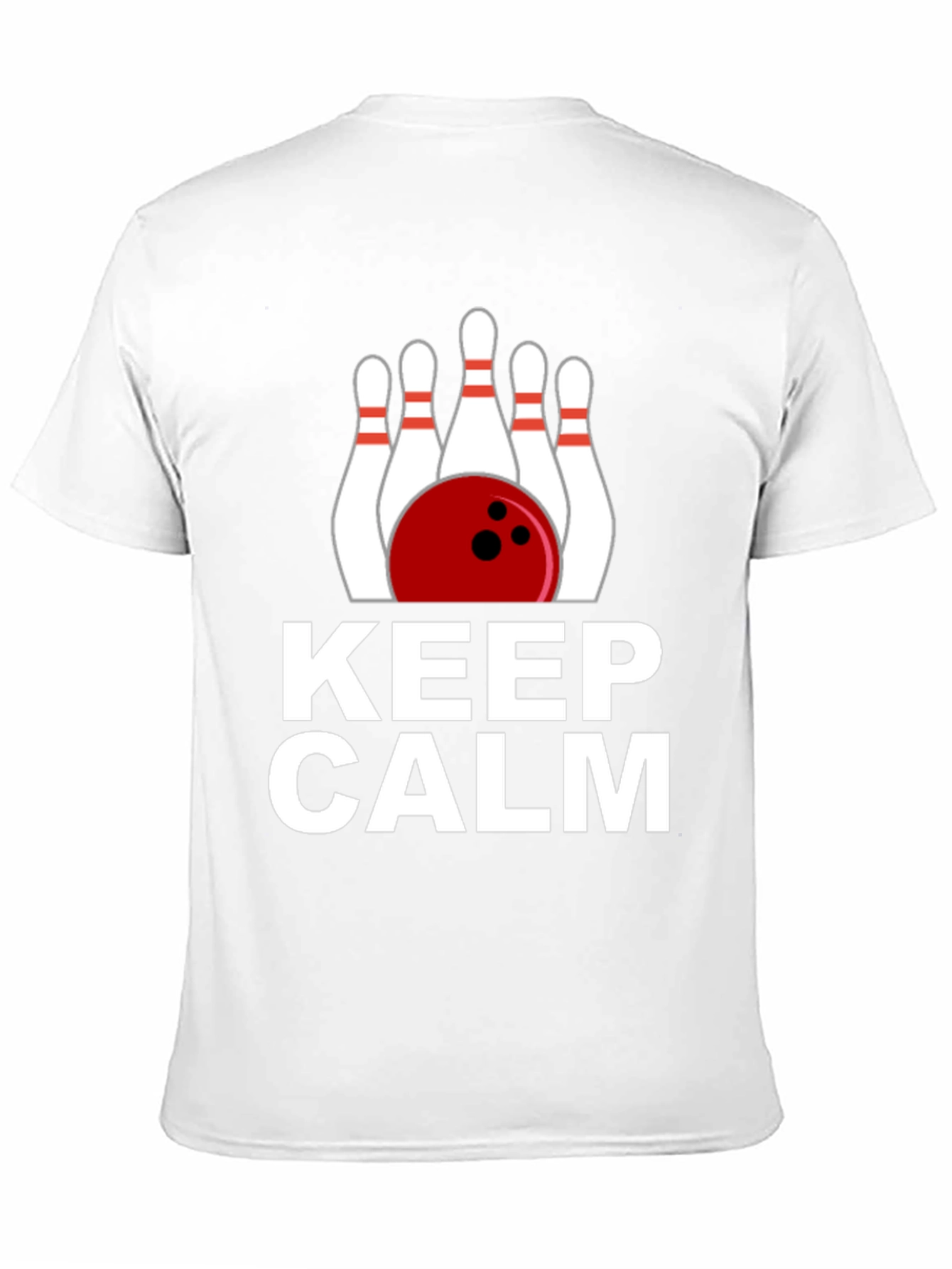 Keep Calm Bowling T-Shirt - Novelty Bowler Tee