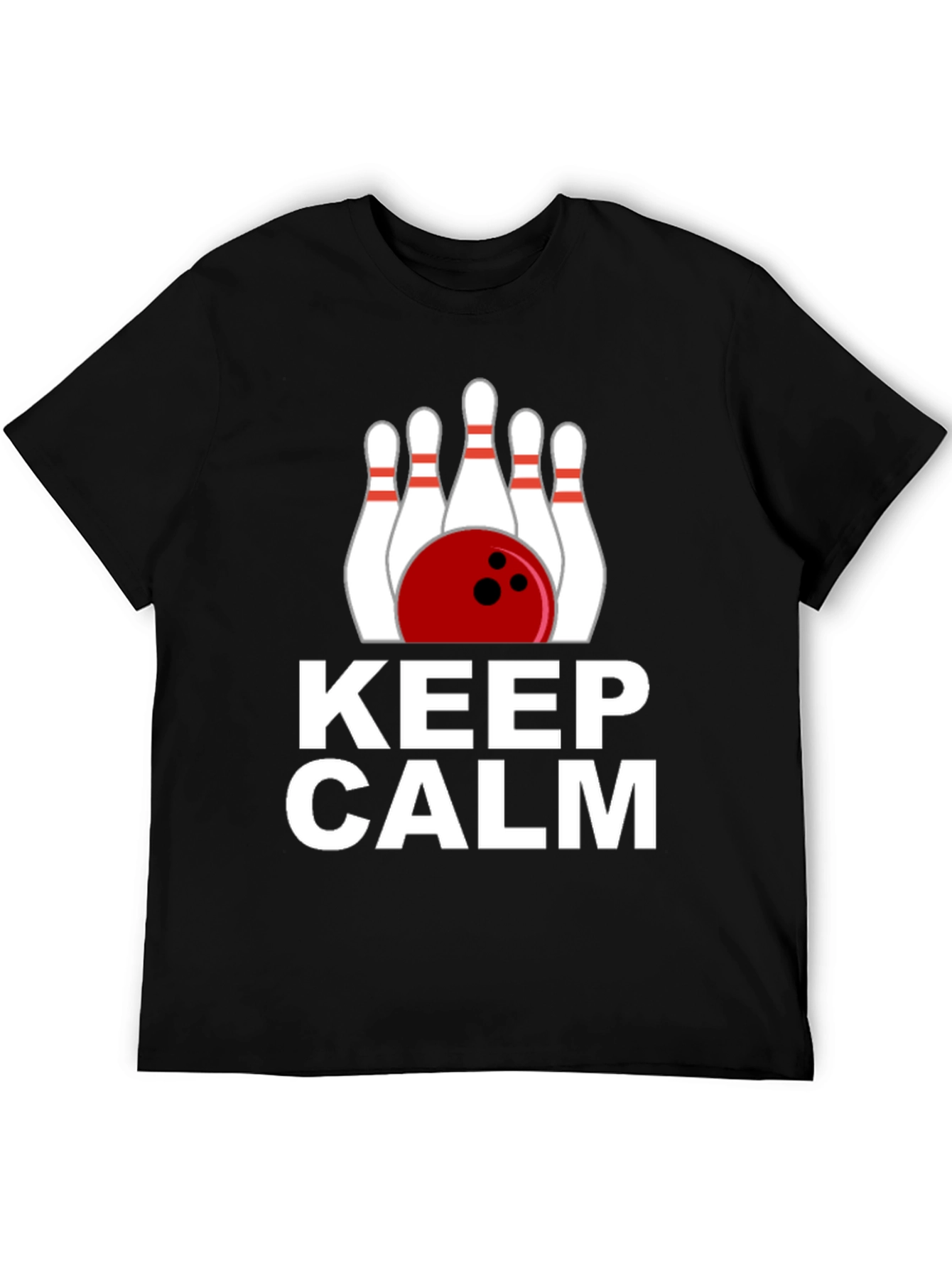 Keep Calm Bowling T-Shirt - Novelty Bowler Tee