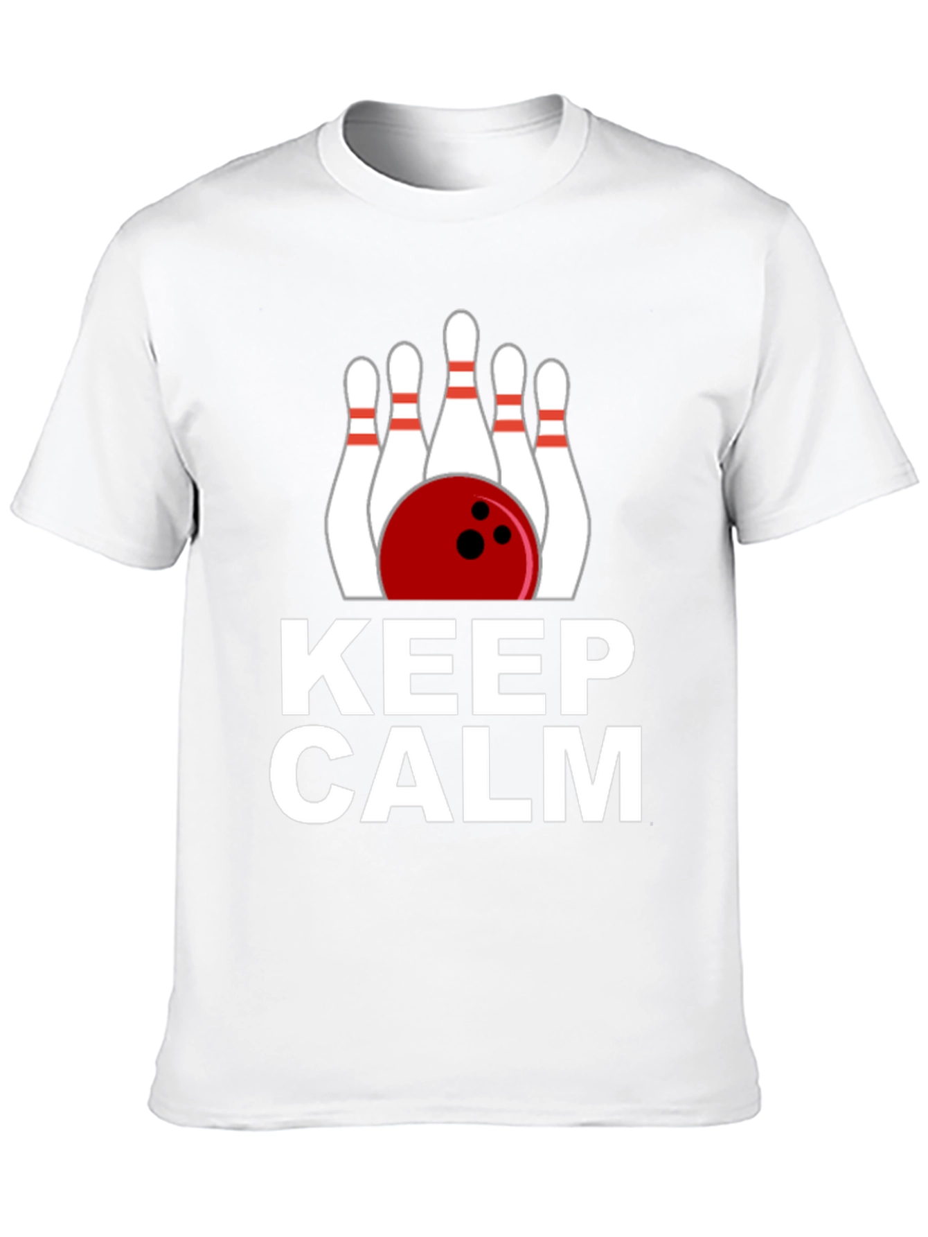 Keep Calm Bowling T-Shirt - Novelty Bowler Tee